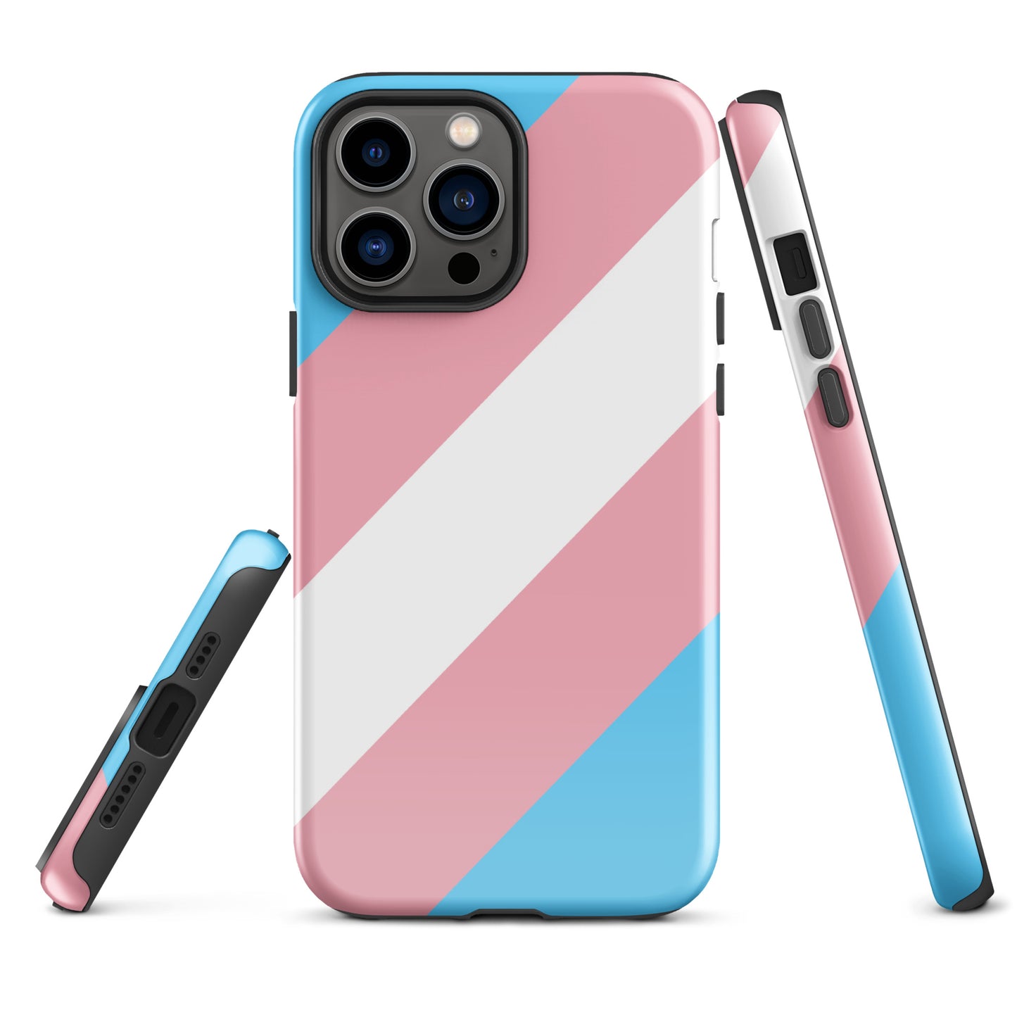 Transgender Trans Pride Tough Cell Phone Case for Apple iPhone iPhone 13 Pro Max Transgender tough-case-for-iphone-glossy-iphone-13-pro-max-front-64c05e8f9c4fa