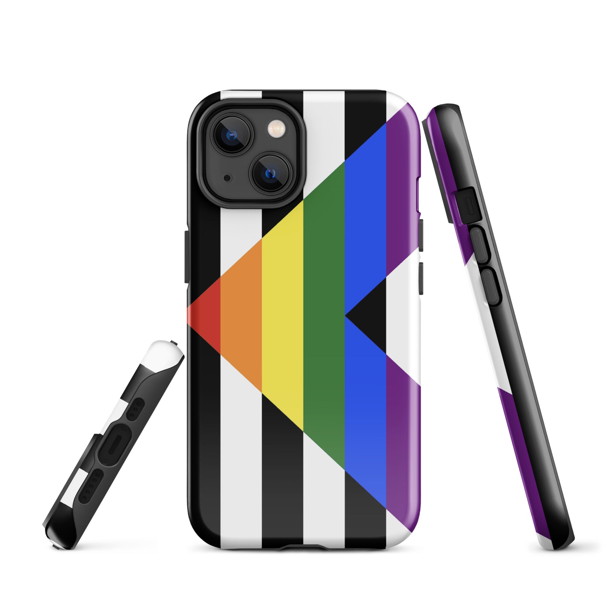 Straight Ally Pride Flag Tough Cell Phone Case for Apple iPhone iPhone 14 Straight Ally tough-case-for-iphone-glossy-iphone-14-front-64c05c3439faa