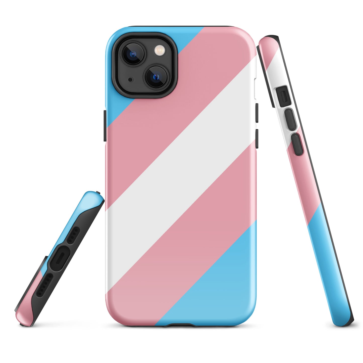 Transgender Trans Pride Tough Cell Phone Case for Apple iPhone iPhone 14 Plus Transgender tough-case-for-iphone-glossy-iphone-14-plus-front-64c05e8f9c5de