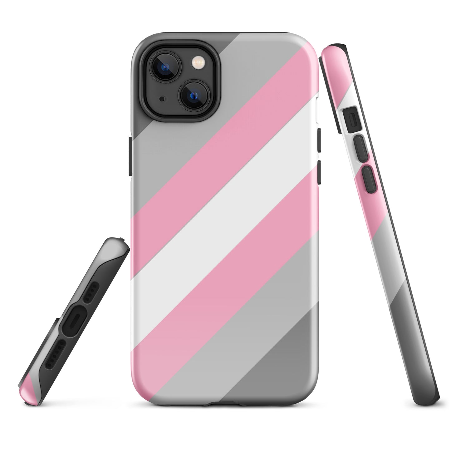 Demigirl Pride Tough Cell Phone Case for Apple iPhone iPhone 14 Plus Demigirl tough-case-for-iphone-glossy-iphone-14-plus-front-64c0621ea256b