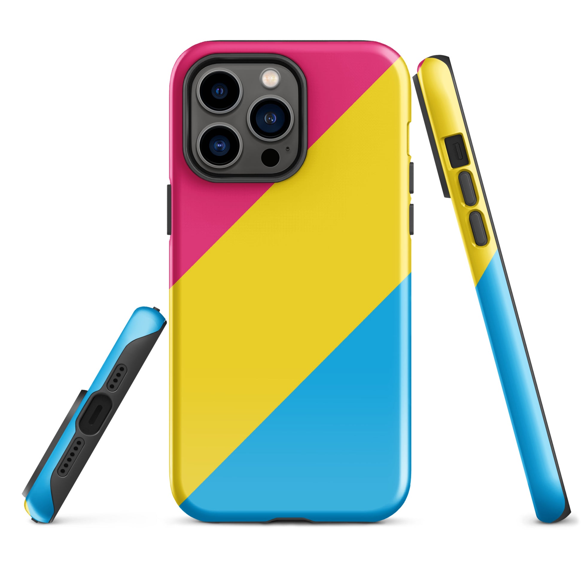 Pansexual Pan Pride Tough Cell Phone Case for Apple iPhone iPhone 14 Pro Max Pansexual tough-case-for-iphone-glossy-iphone-14-pro-max-front-64c05db38fe55