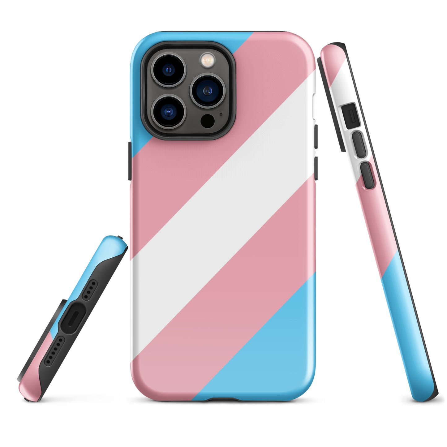 Transgender Trans Pride Tough Cell Phone Case for Apple iPhone iPhone 14 Pro Max Transgender tough-case-for-iphone-glossy-iphone-14-pro-max-front-64c05e8f9aae0