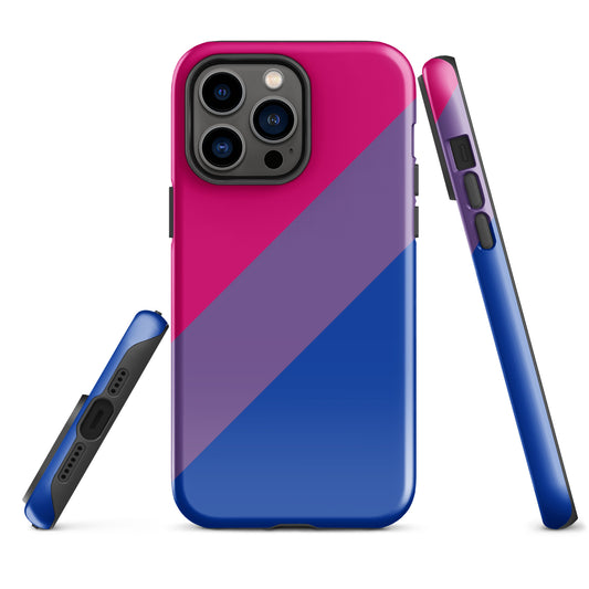 Bisexual Bi Pride Tough Cell Phone Case for Apple iPhone iPhone 14 Pro Max Bisexual tough-case-for-iphone-glossy-iphone-14-pro-max-front-64c065ce3089b