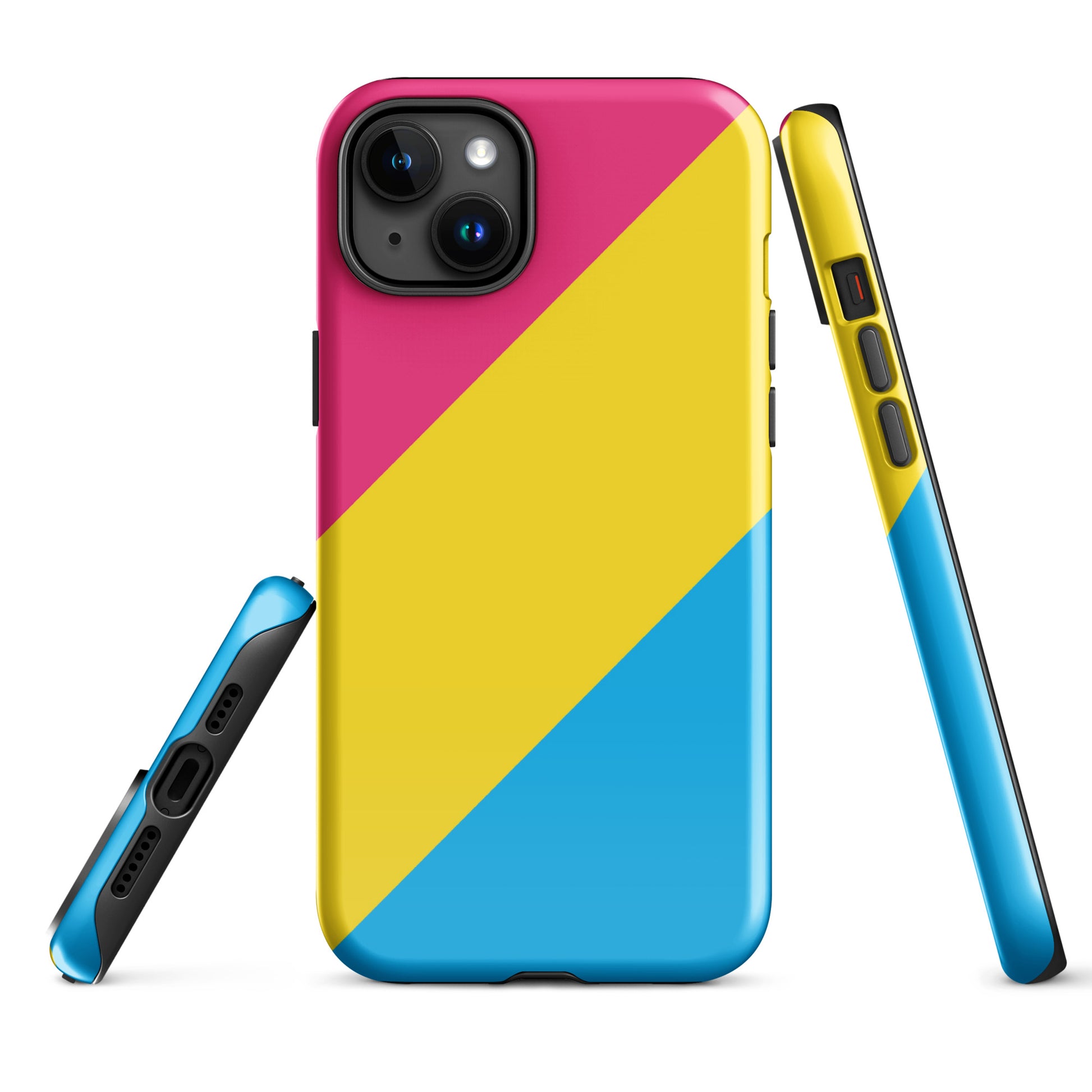 Pansexual Pan Pride Tough Cell Phone Case for Apple iPhone iPhone 15 Plus Pansexual tough-case-for-iphone-glossy-iphone-15-plus-front-674cd24b82833