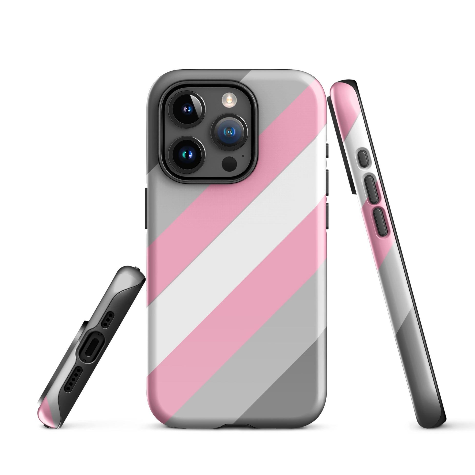 Demigirl Pride Tough Cell Phone Case for Apple iPhone iPhone 15 Pro Demigirl tough-case-for-iphone-glossy-iphone-15-pro-front-674cc60f9947d