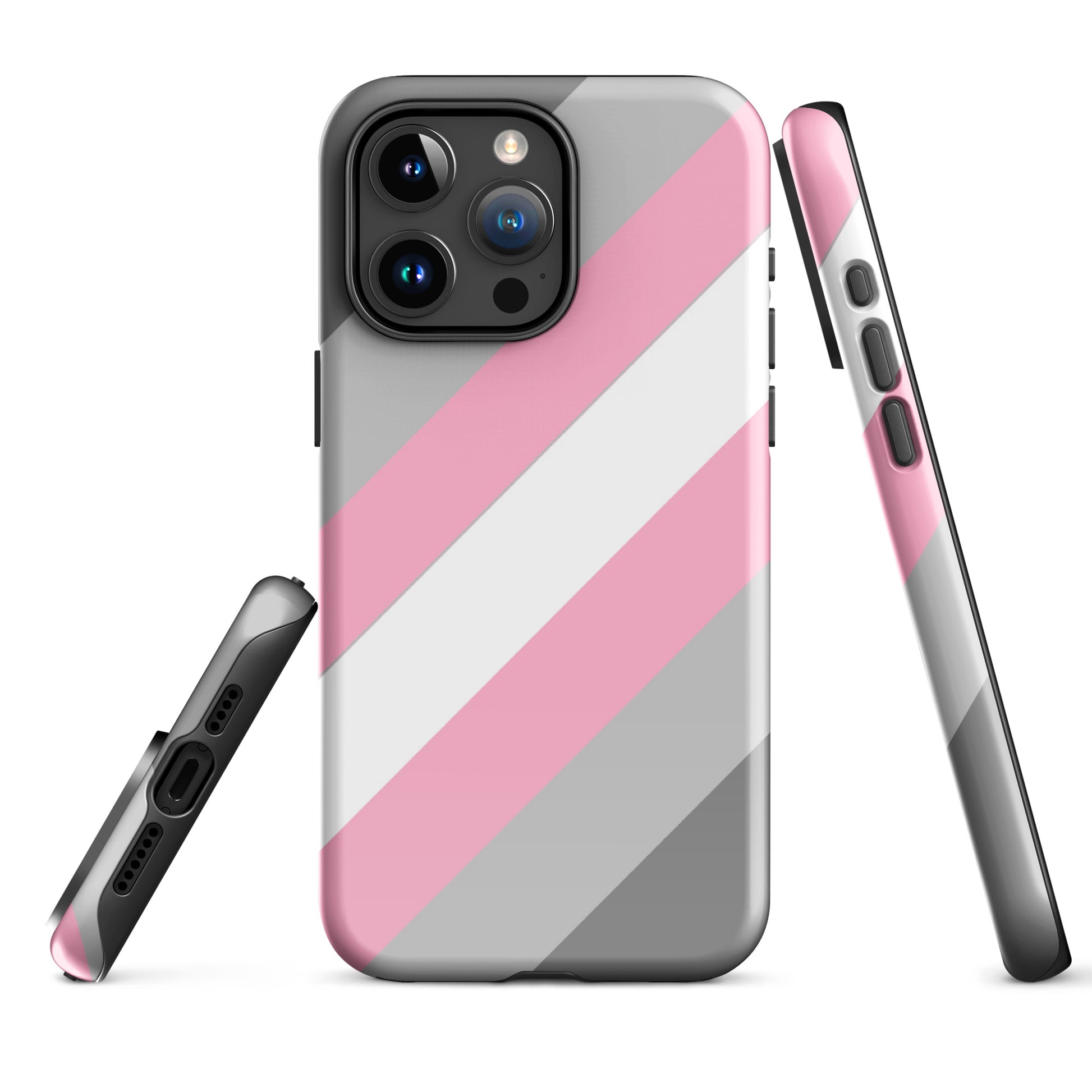 Demigirl Pride Tough Cell Phone Case for Apple iPhone iPhone 15 Pro Max Demigirl tough-case-for-iphone-glossy-iphone-15-pro-max-front-674cc60f99548