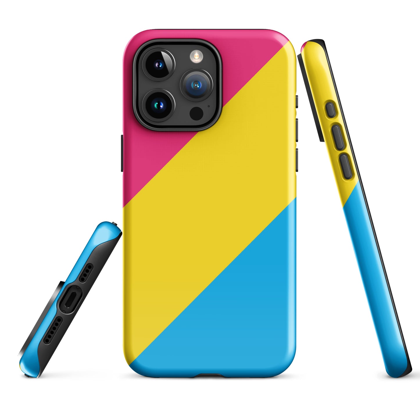 Pansexual Pan Pride Tough Cell Phone Case for Apple iPhone iPhone 15 Pro Max Pansexual tough-case-for-iphone-glossy-iphone-15-pro-max-front-674cd24b82939