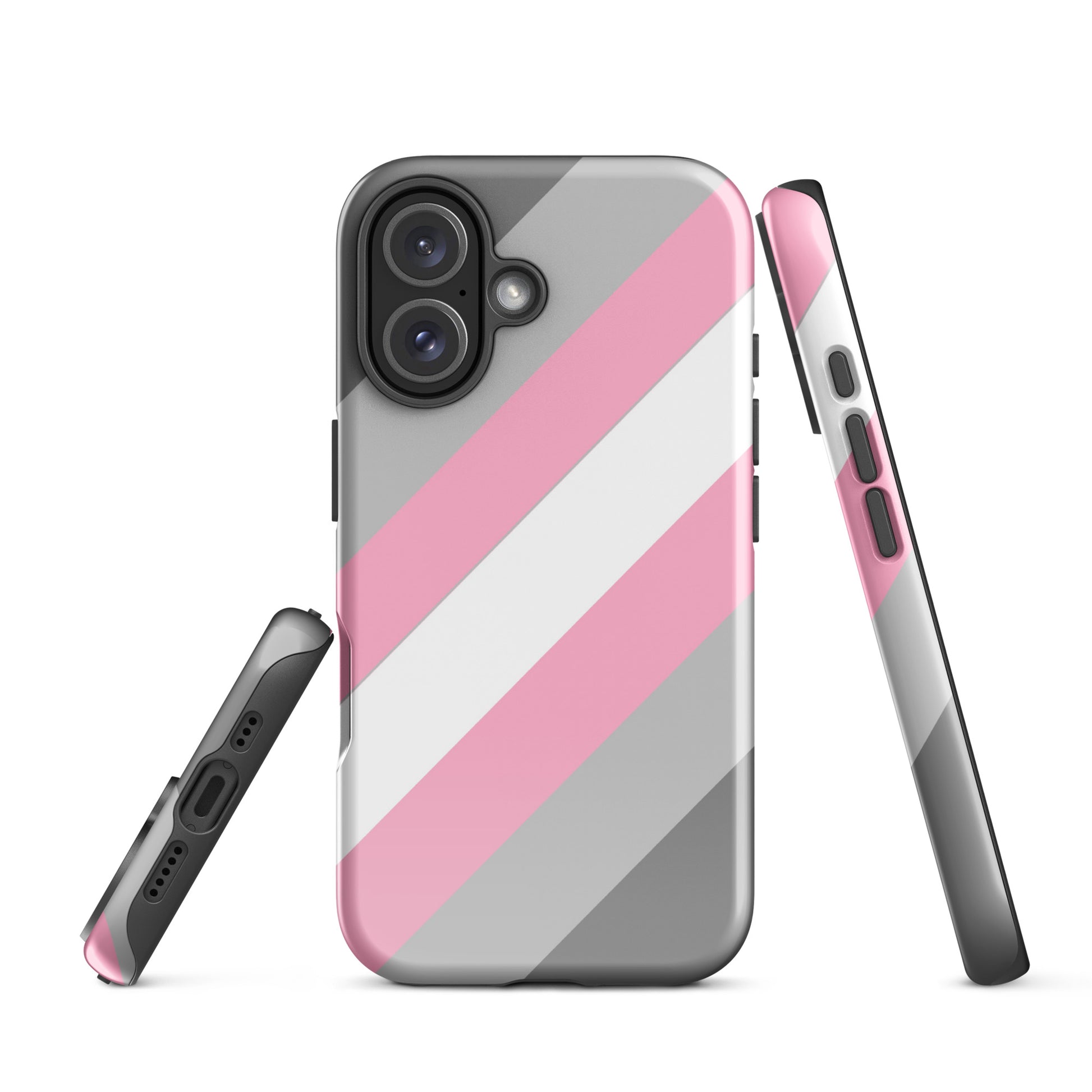 Demigirl Pride Tough Cell Phone Case for Apple iPhone iPhone 16 Demigirl tough-case-for-iphone-glossy-iphone-16-front-674cc60f995eb