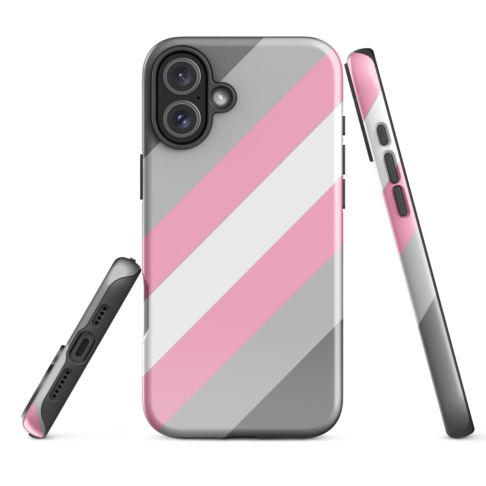 Demigirl Pride Tough Cell Phone Case for Apple iPhone iPhone 16 Plus Demigirl tough-case-for-iphone-glossy-iphone-16-plus-front-674cc60f9968e