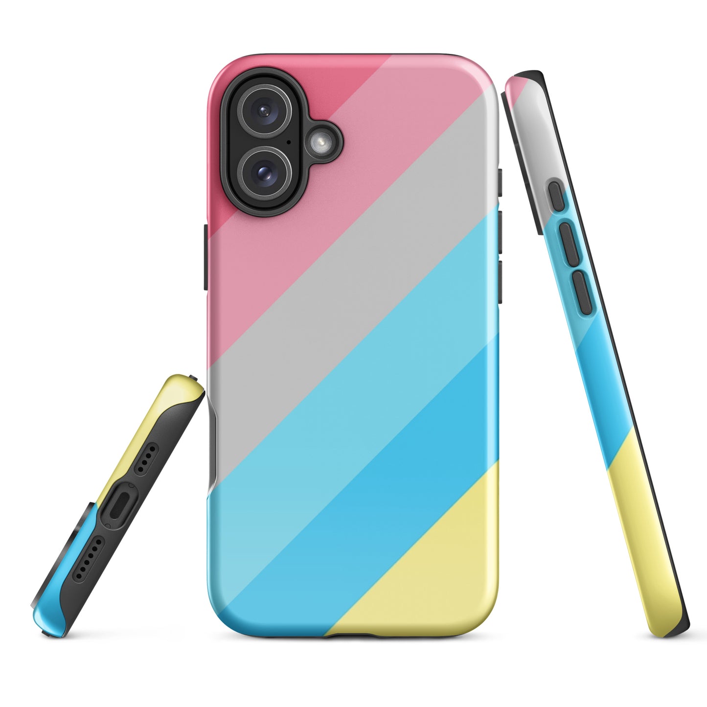 Genderflux Pride Tough Cell Phone Case for Apple iPhone iPhone 16 Plus Genderflux tough-case-for-iphone-glossy-iphone-16-plus-front-674cc7d76d6e4