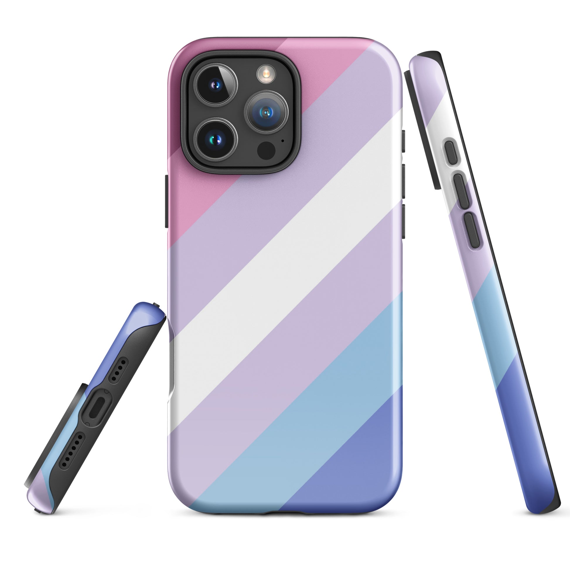 Bigender Pride Tough Cell Phone Case for Apple iPhone iPhone 16 Pro Max Bigender tough-case-for-iphone-glossy-iphone-16-pro-max-front-674cc22d10e7a