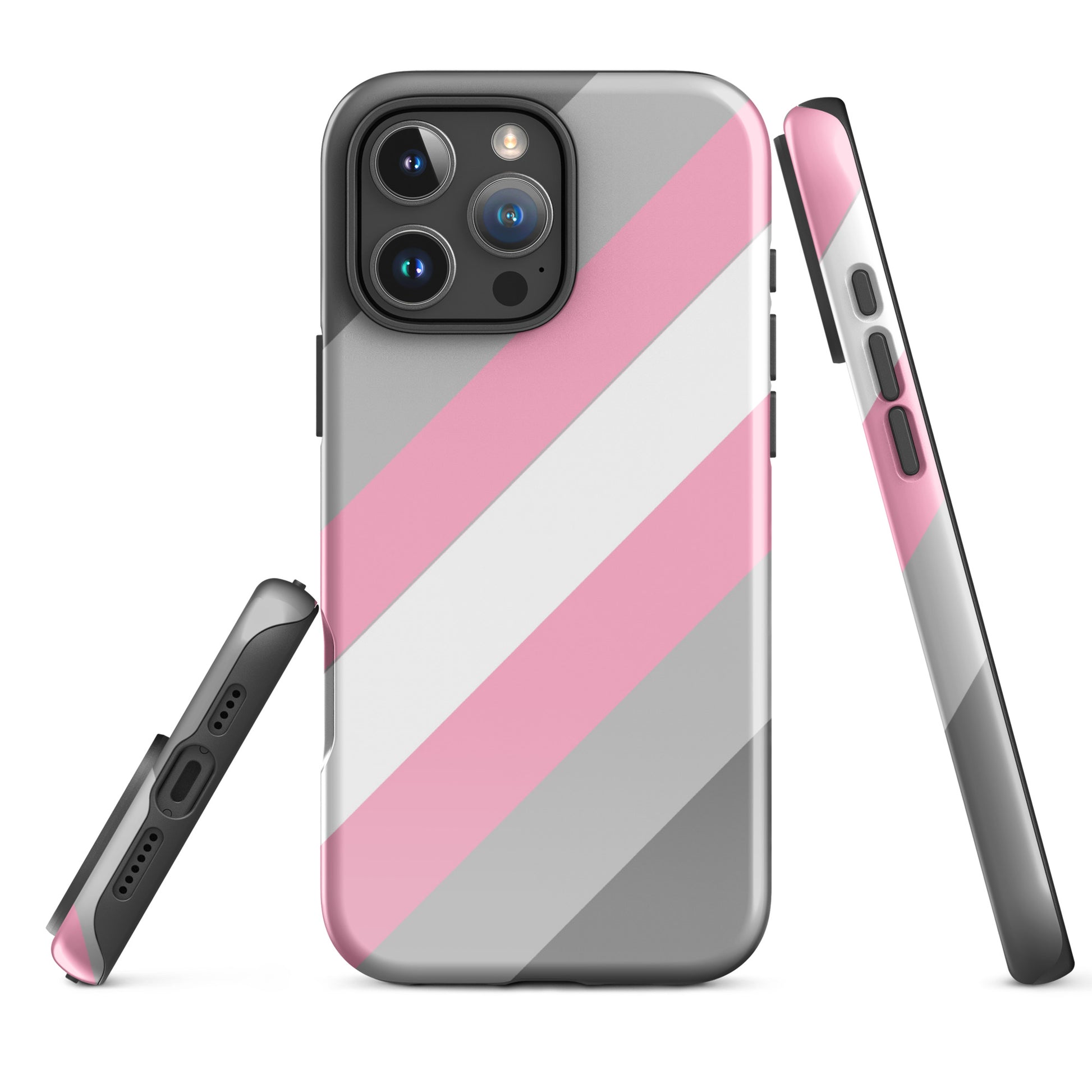 Demigirl Pride Tough Cell Phone Case for Apple iPhone iPhone 16 Pro Max Demigirl tough-case-for-iphone-glossy-iphone-16-pro-max-front-674cc60f98981