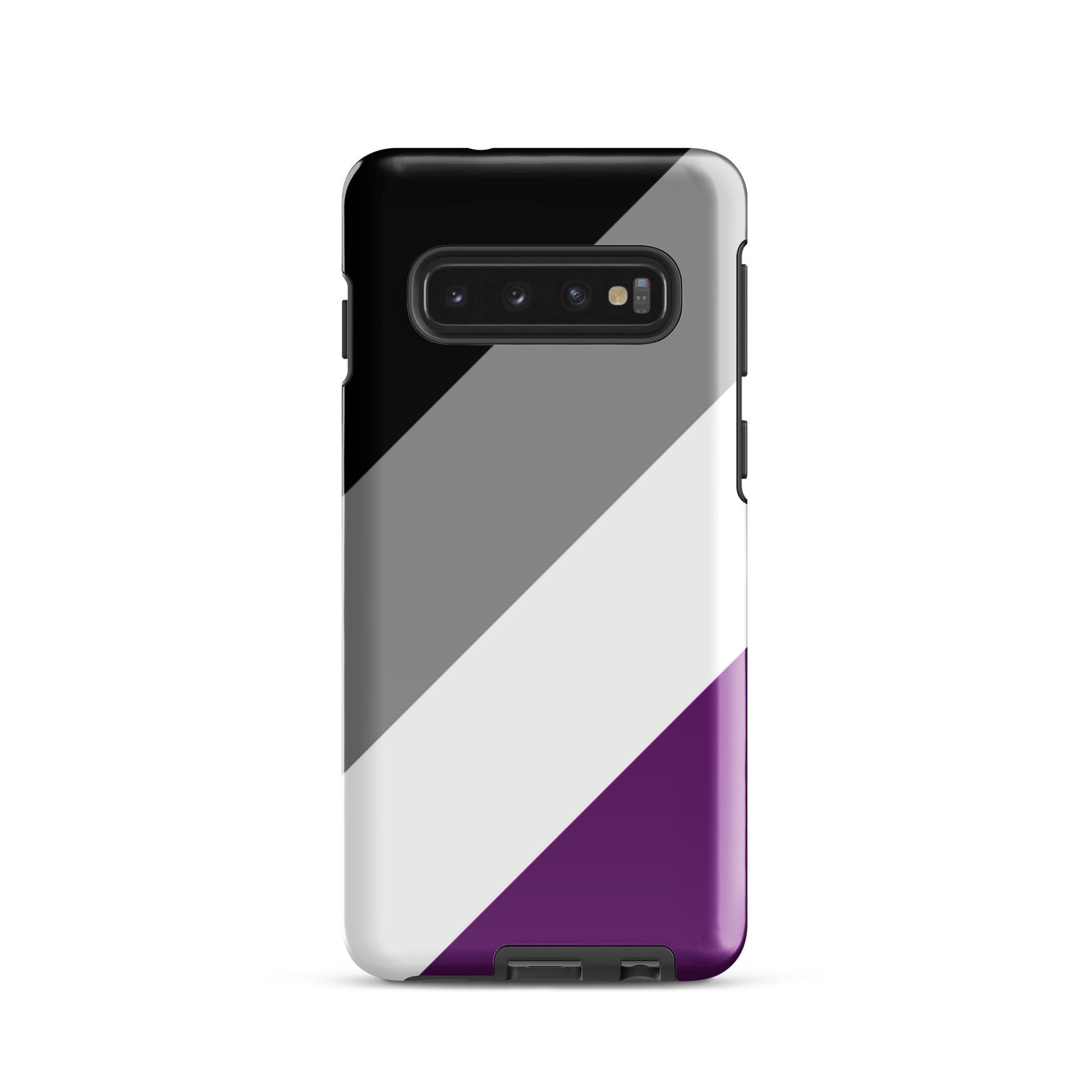 Asexual Ace Pride Tough Cell Phone Case for Samsung Galaxy Samsung Galaxy S10 Asexual tough-case-for-samsung-glossy-samsung-galaxy-s10-front-64cee7edd0c4f