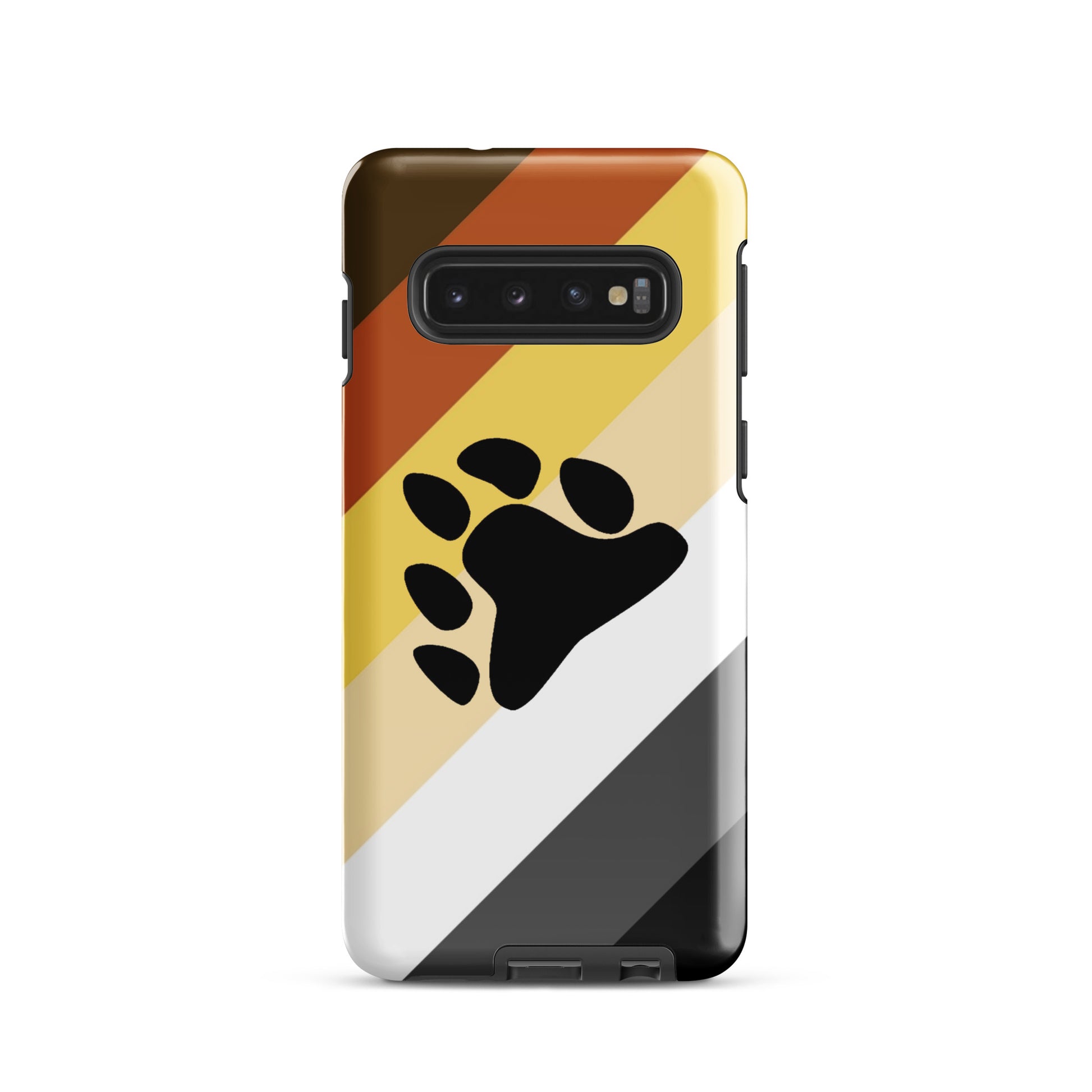 Gay Bear Pride Tough Cell Phone Case for Samsung Galaxy Samsung Galaxy S10 Gay tough-case-for-samsung-glossy-samsung-galaxy-s10-front-64ceea54044fa