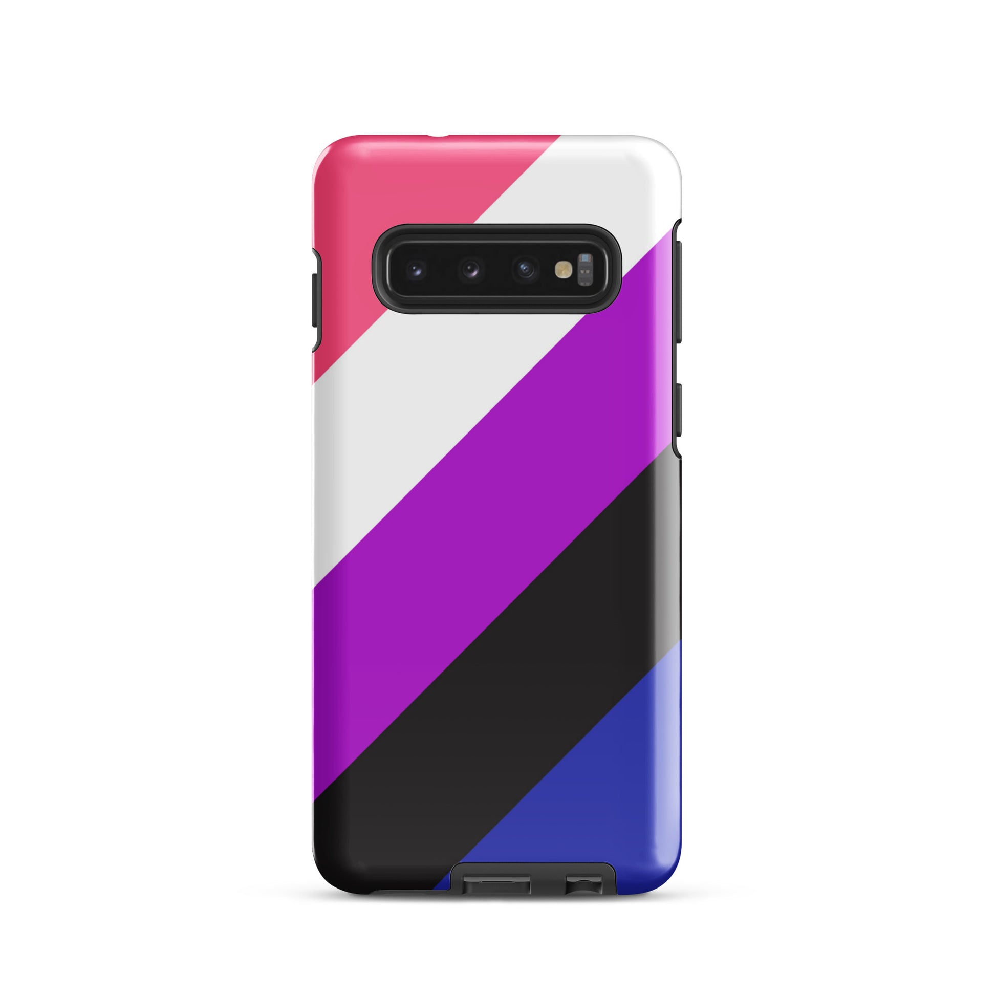 Genderfluid Pride Tough Cell Phone Case for Samsung Galaxy Samsung Galaxy S10 Genderfluid tough-case-for-samsung-glossy-samsung-galaxy-s10-front-64ceec6f472b9