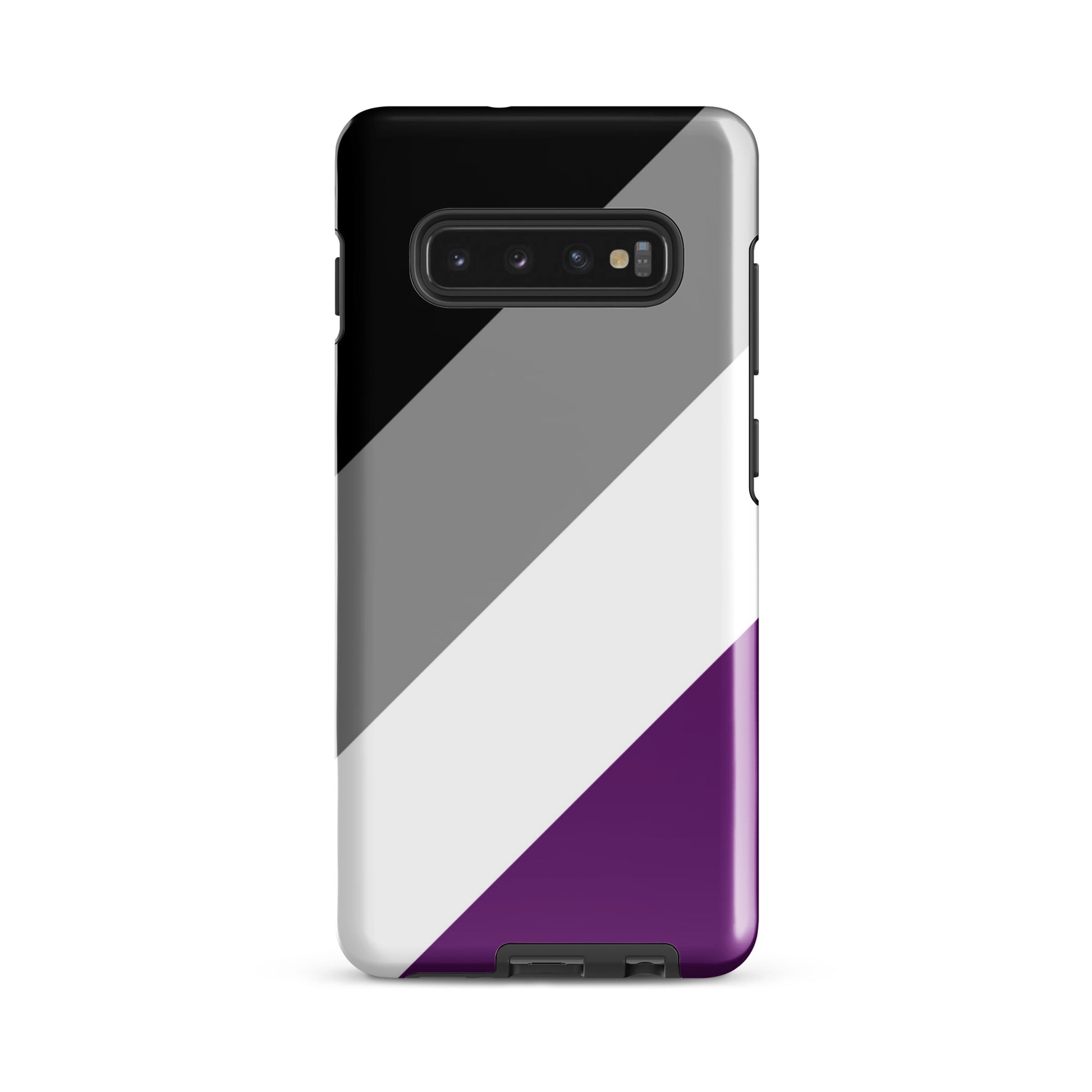 Asexual Ace Pride Tough Cell Phone Case for Samsung Galaxy Samsung Galaxy S10 Plus Asexual tough-case-for-samsung-glossy-samsung-galaxy-s10-plus-front-64cee7edd0cd1