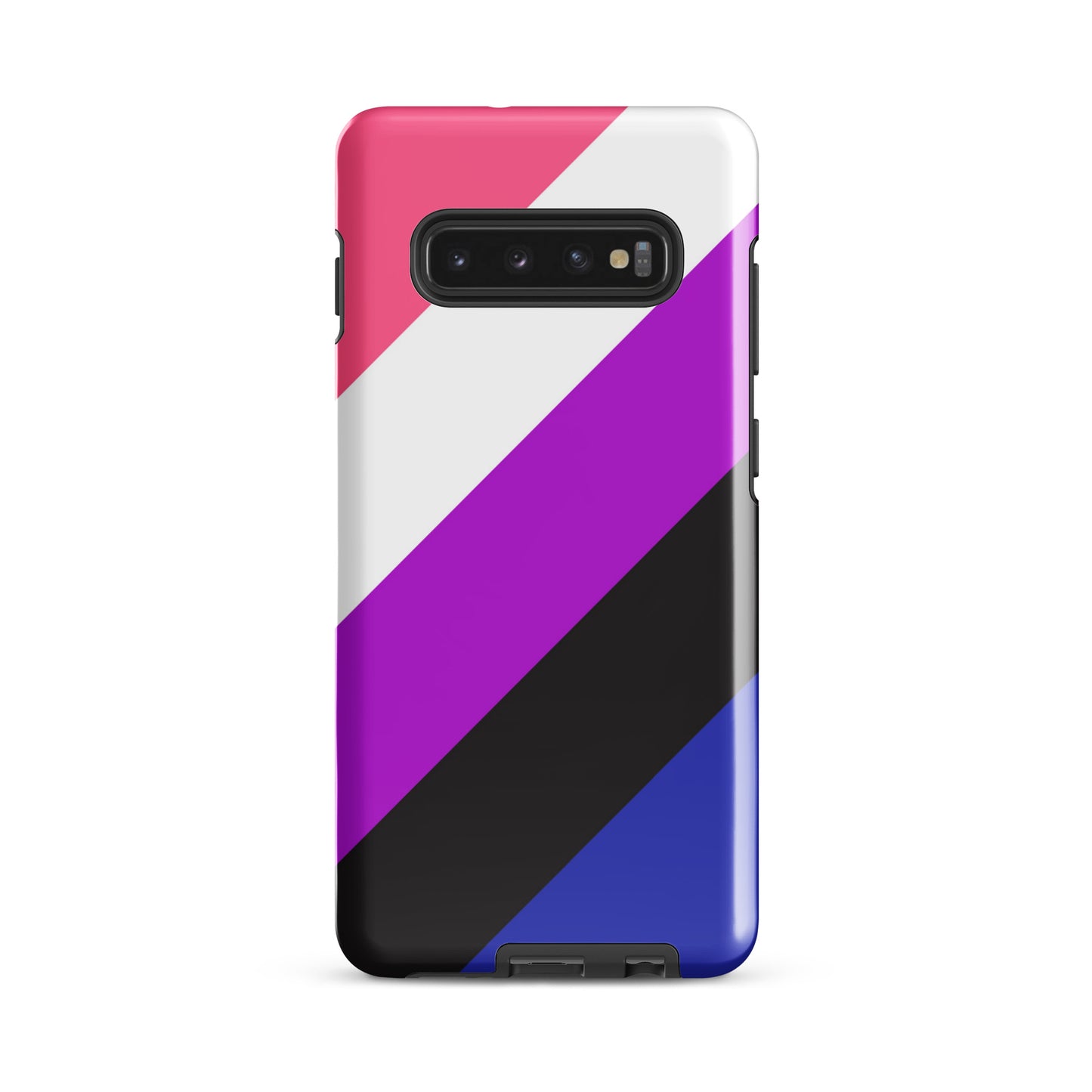 Genderfluid Pride Tough Cell Phone Case for Samsung Galaxy Samsung Galaxy S10 Plus Genderfluid tough-case-for-samsung-glossy-samsung-galaxy-s10-plus-front-64ceec6f47359