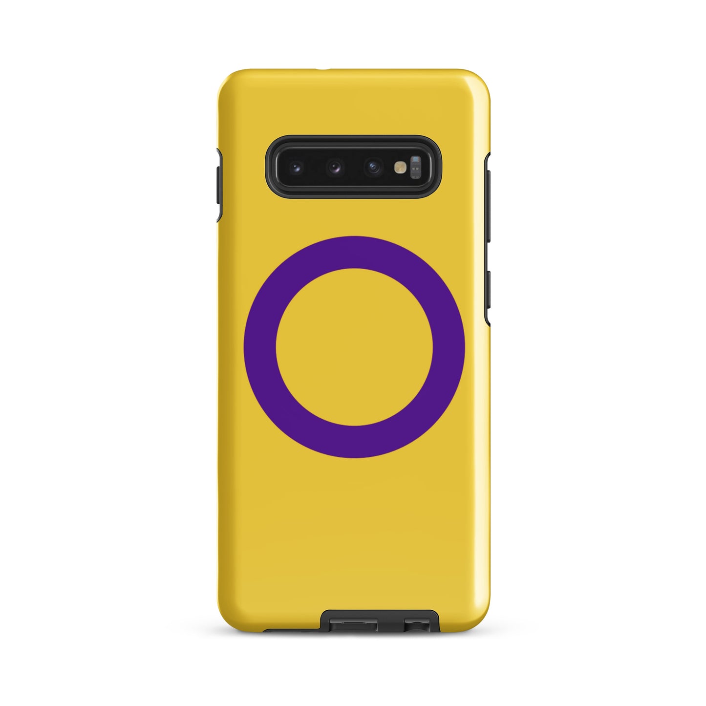 Intersex Pride Flag Tough Cell Phone Case for Samsung Galaxy Samsung Galaxy S10 Plus Intersex tough-case-for-samsung-glossy-samsung-galaxy-s10-plus-front-64ceed8568162