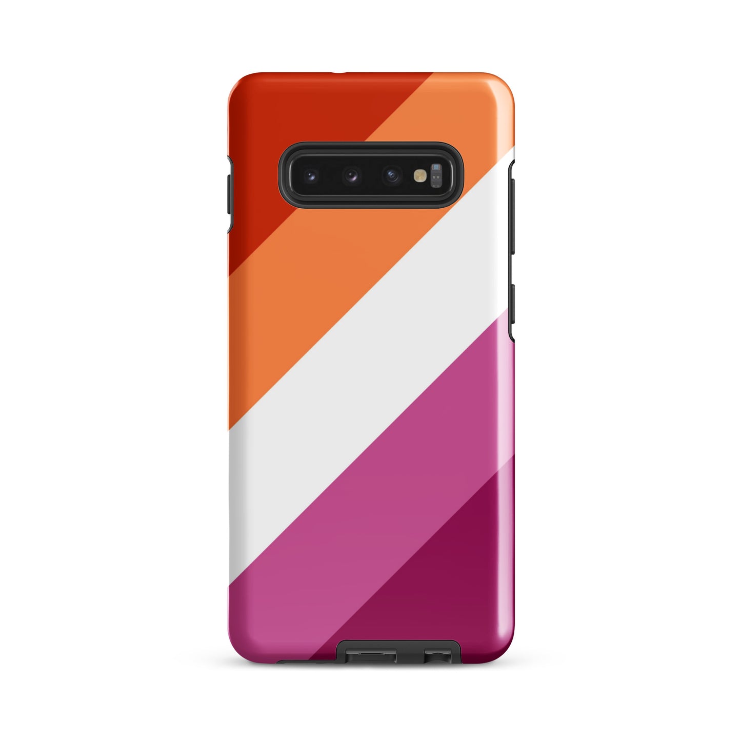 Lesbian Pride Tough Cell Phone Case for Samsung Galaxy Samsung Galaxy S10 Plus Lesbian tough-case-for-samsung-glossy-samsung-galaxy-s10-plus-front-64ceee13a77b3