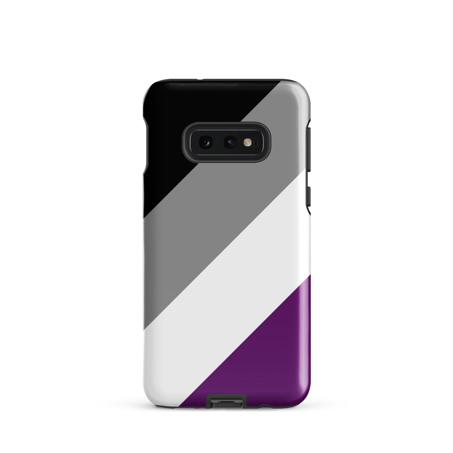 Asexual Ace Pride Tough Cell Phone Case for Samsung Galaxy Samsung Galaxy S10e Asexual tough-case-for-samsung-glossy-samsung-galaxy-s10e-front-64cee7edd0d26