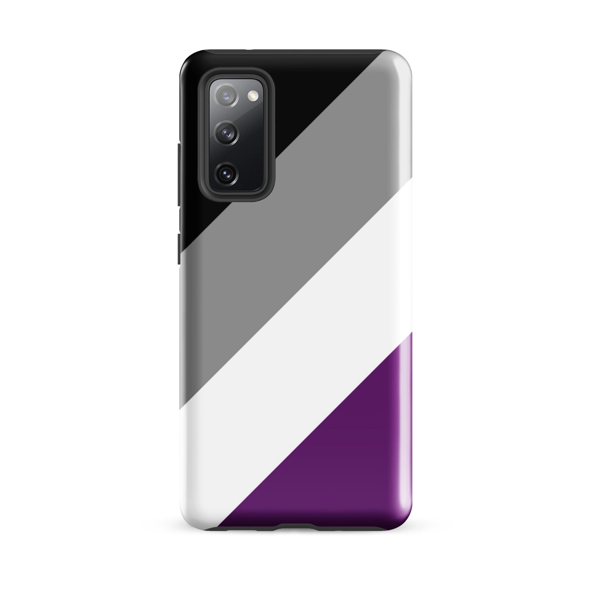 Asexual Ace Pride Tough Cell Phone Case for Samsung Galaxy Samsung Galaxy S20 FE Asexual tough-case-for-samsung-glossy-samsung-galaxy-s20-fe-front-64cee7edd0e23