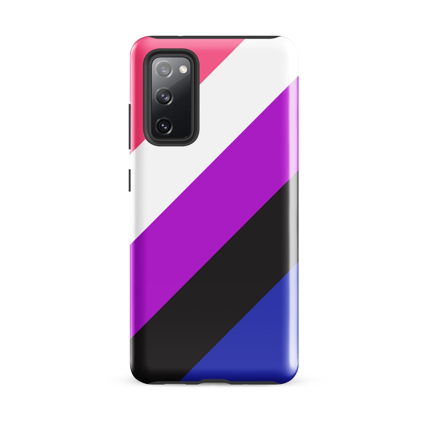 Genderfluid Pride Tough Cell Phone Case for Samsung Galaxy Samsung Galaxy S20 FE Genderfluid tough-case-for-samsung-glossy-samsung-galaxy-s20-fe-front-64ceec6f47499