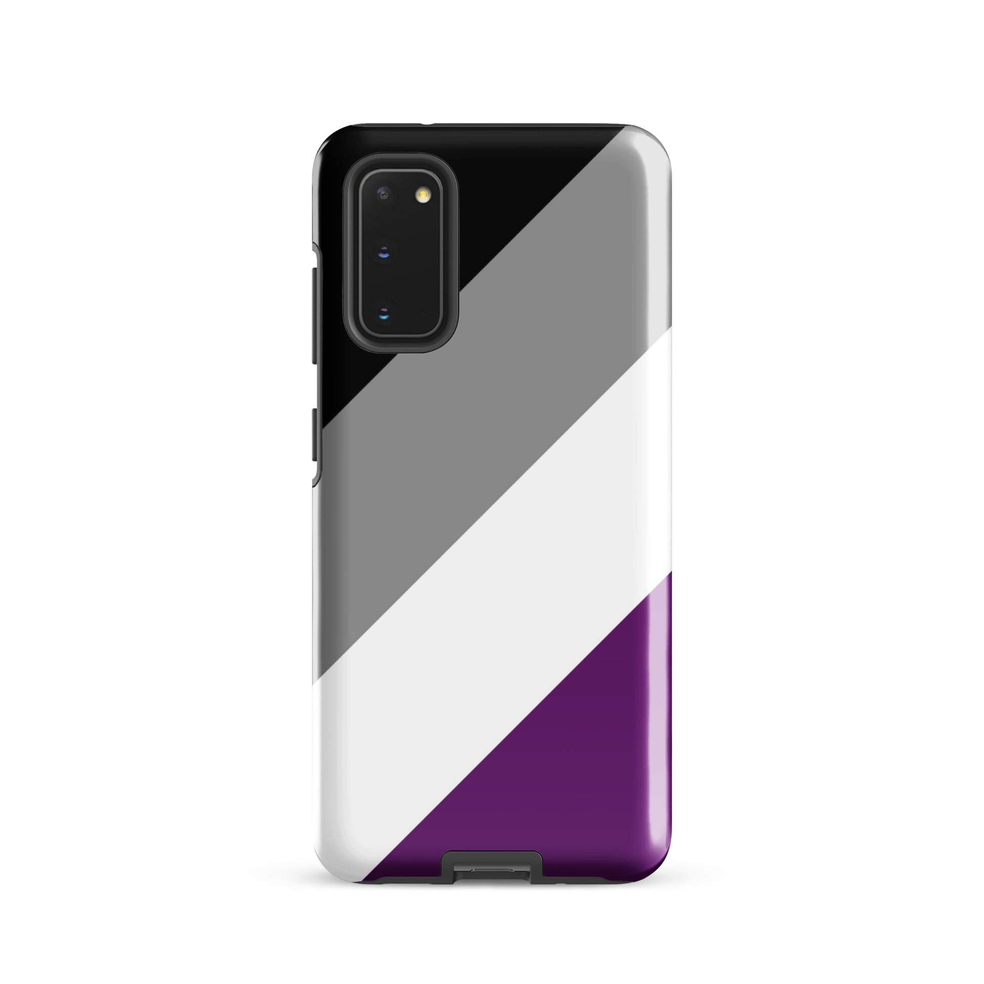 Asexual Ace Pride Tough Cell Phone Case for Samsung Galaxy Samsung Galaxy S20 Asexual tough-case-for-samsung-glossy-samsung-galaxy-s20-front-64cee7edd0d9f