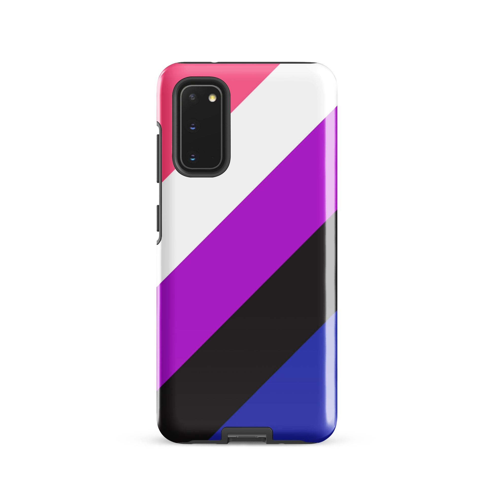 Genderfluid Pride Tough Cell Phone Case for Samsung Galaxy Samsung Galaxy S20 Genderfluid tough-case-for-samsung-glossy-samsung-galaxy-s20-front-64ceec6f47445