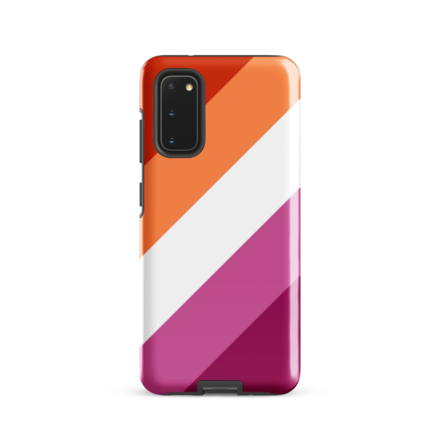 Lesbian Pride Tough Cell Phone Case for Samsung Galaxy Samsung Galaxy S20 Lesbian tough-case-for-samsung-glossy-samsung-galaxy-s20-front-64ceee13a8d63