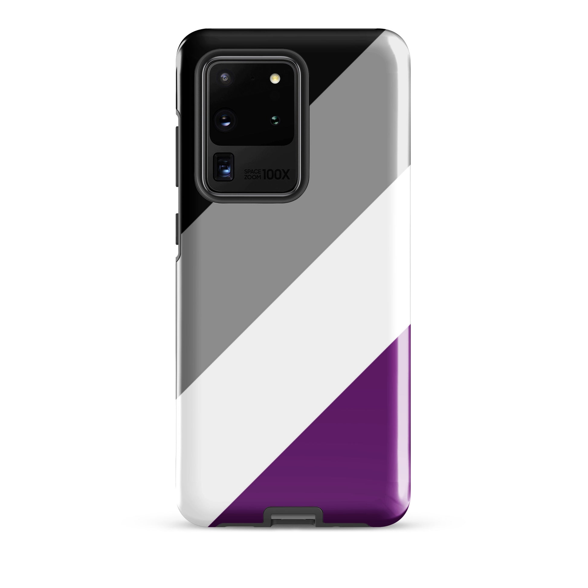 Asexual Ace Pride Tough Cell Phone Case for Samsung Galaxy Samsung Galaxy S20 Ultra Asexual tough-case-for-samsung-glossy-samsung-galaxy-s20-ultra-front-64cee7edd0f30