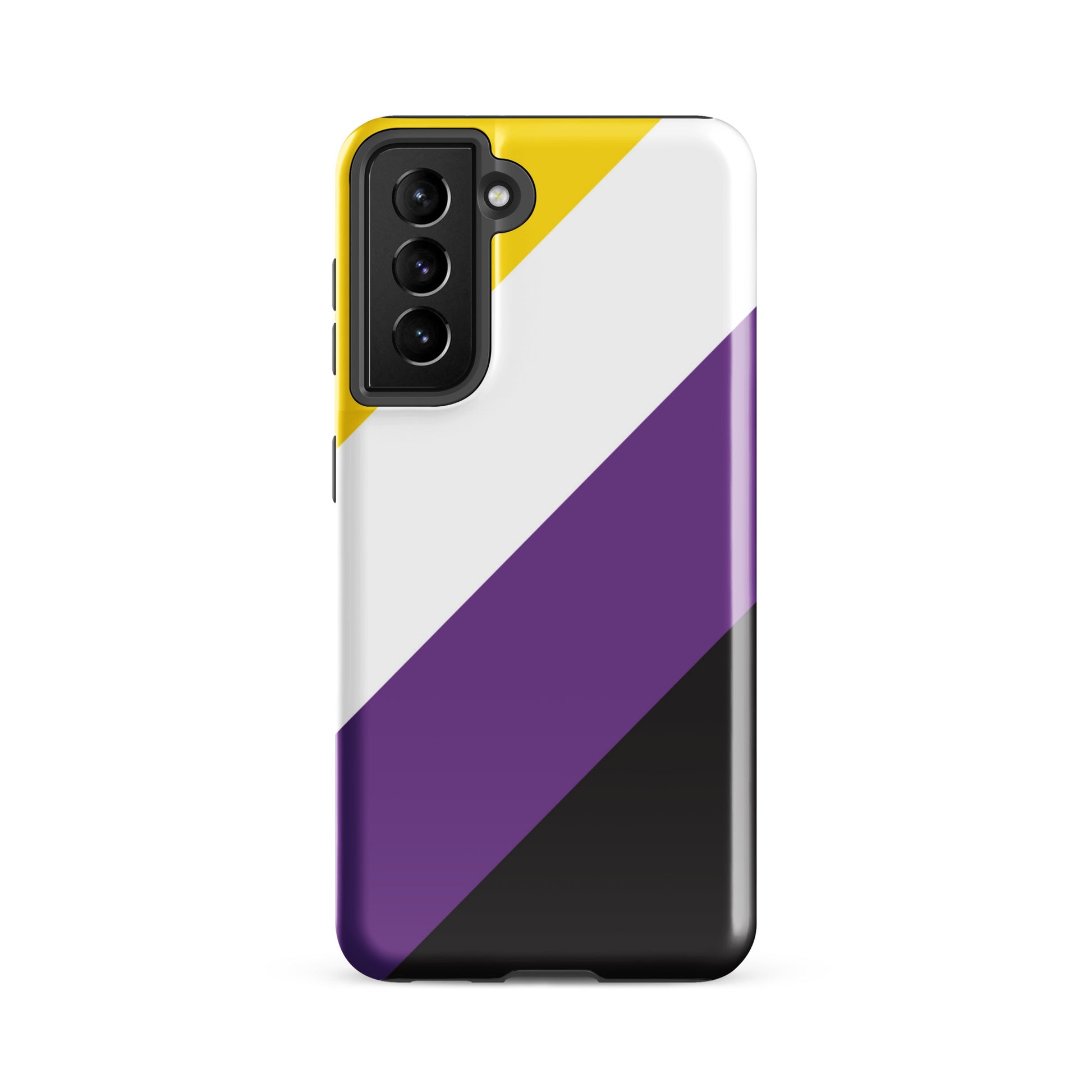 Nonbinary Enby Pride Tough Phone Case for Samsung Galaxy Samsung Galaxy S21 FE Nonbinary tough-case-for-samsung-glossy-samsung-galaxy-s21-fe-front-64ceeeb224891