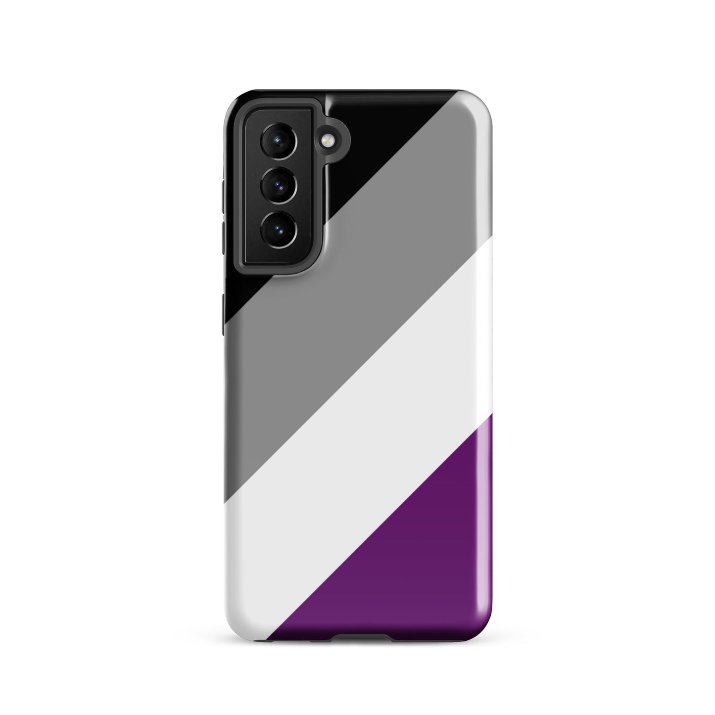 Asexual Ace Pride Tough Cell Phone Case for Samsung Galaxy Samsung Galaxy S21 Asexual tough-case-for-samsung-glossy-samsung-galaxy-s21-front-64cee7edd0f84