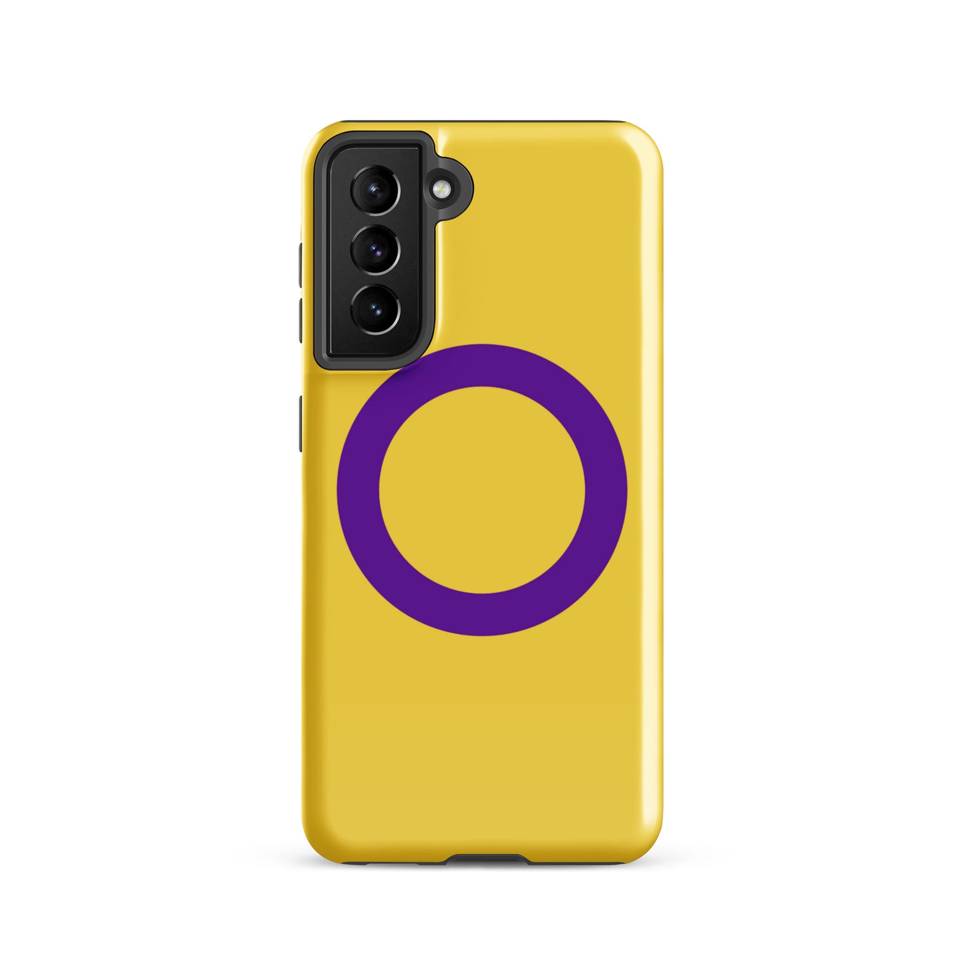 Intersex Pride Flag Tough Cell Phone Case for Samsung Galaxy Samsung Galaxy S21 Intersex tough-case-for-samsung-glossy-samsung-galaxy-s21-front-64ceed85693f9