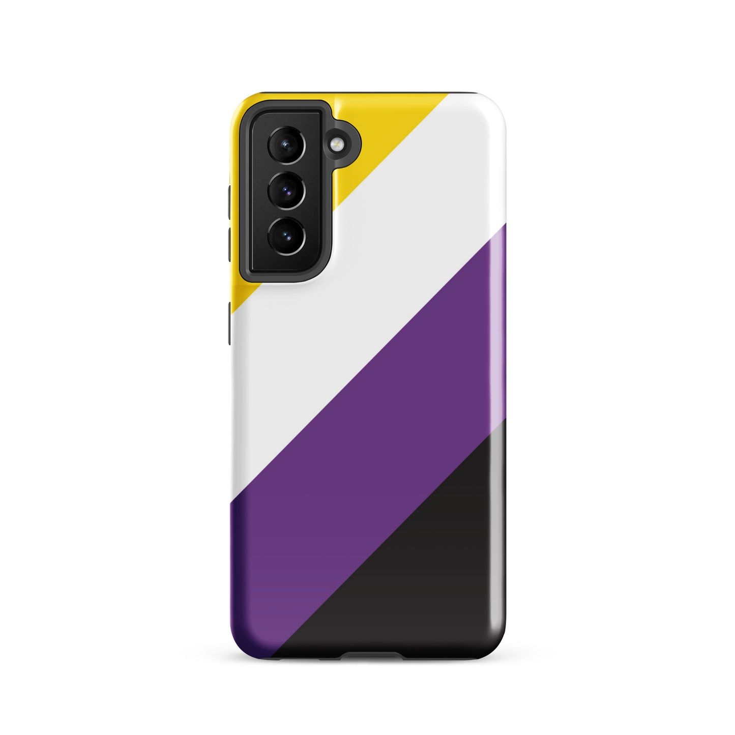 Nonbinary Enby Pride Tough Phone Case for Samsung Galaxy Samsung Galaxy S21 Nonbinary tough-case-for-samsung-glossy-samsung-galaxy-s21-front-64ceeeb224840