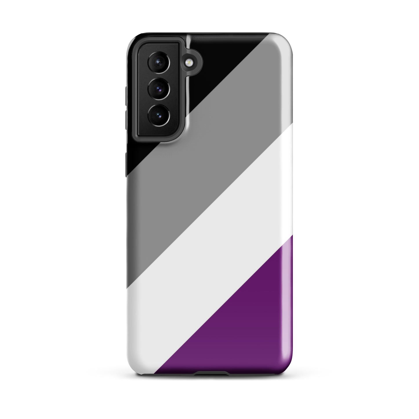 Asexual Ace Pride Tough Cell Phone Case for Samsung Galaxy Samsung Galaxy S21 Plus Asexual tough-case-for-samsung-glossy-samsung-galaxy-s21-plus-front-64cee7edd101f