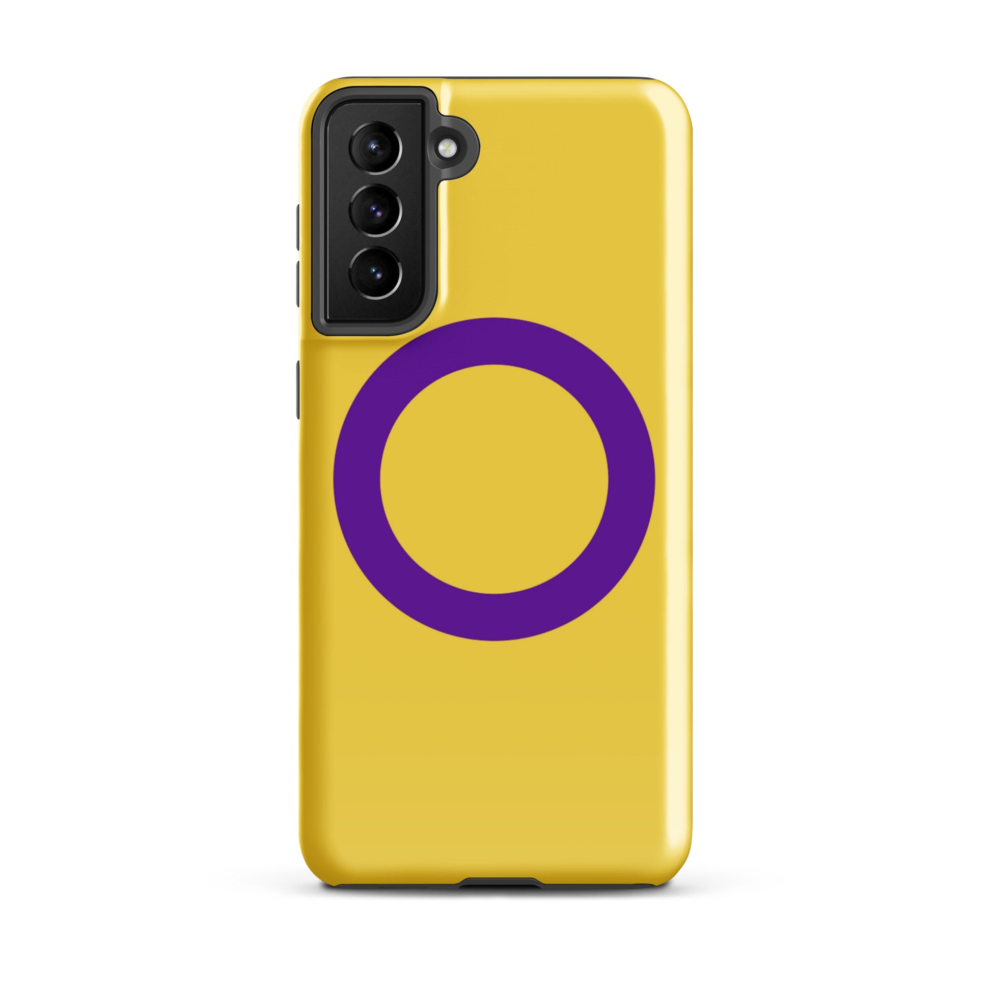 Intersex Pride Flag Tough Cell Phone Case for Samsung Galaxy Samsung Galaxy S21 Plus Intersex tough-case-for-samsung-glossy-samsung-galaxy-s21-plus-front-64ceed8569509