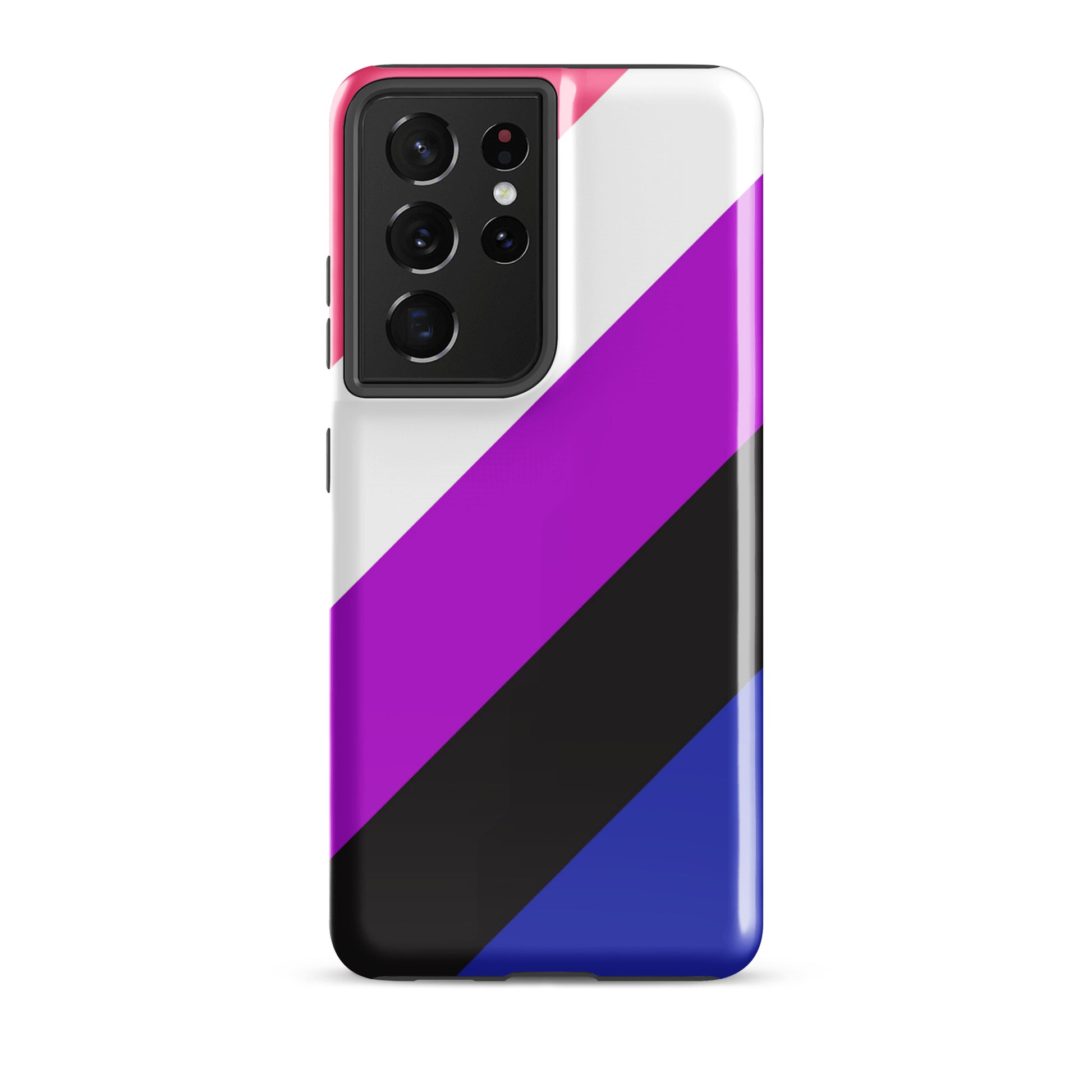 Genderfluid Pride Tough Cell Phone Case for Samsung Galaxy Samsung Galaxy S21 Ultra Genderfluid tough-case-for-samsung-glossy-samsung-galaxy-s21-ultra-front-64ceec6f47665