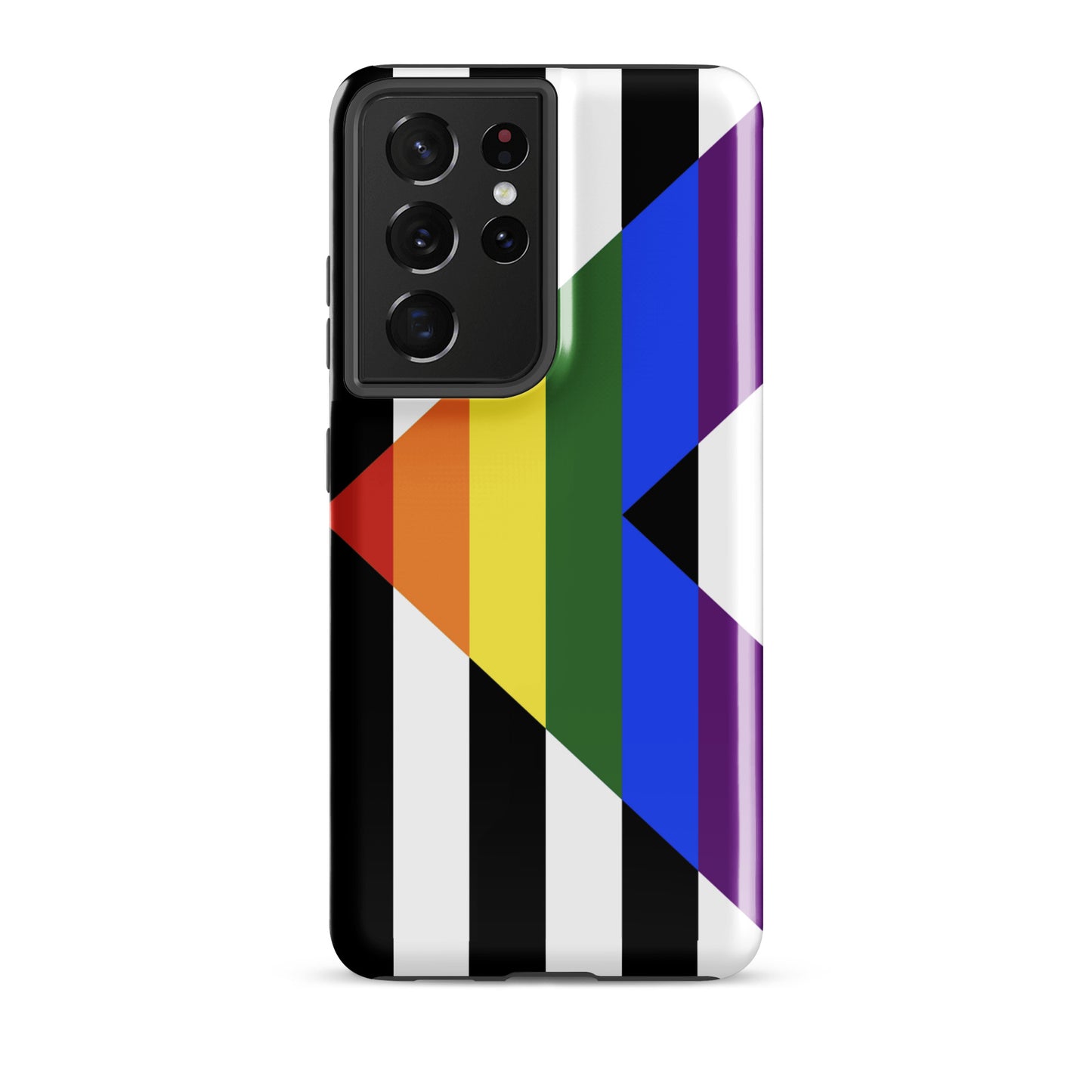 Straight Ally Pride Flag Tough Cell Phone Case for Samsung Galaxy Samsung Galaxy S21 Ultra Straight Ally tough-case-for-samsung-glossy-samsung-galaxy-s21-ultra-front-64cef0a800fdf