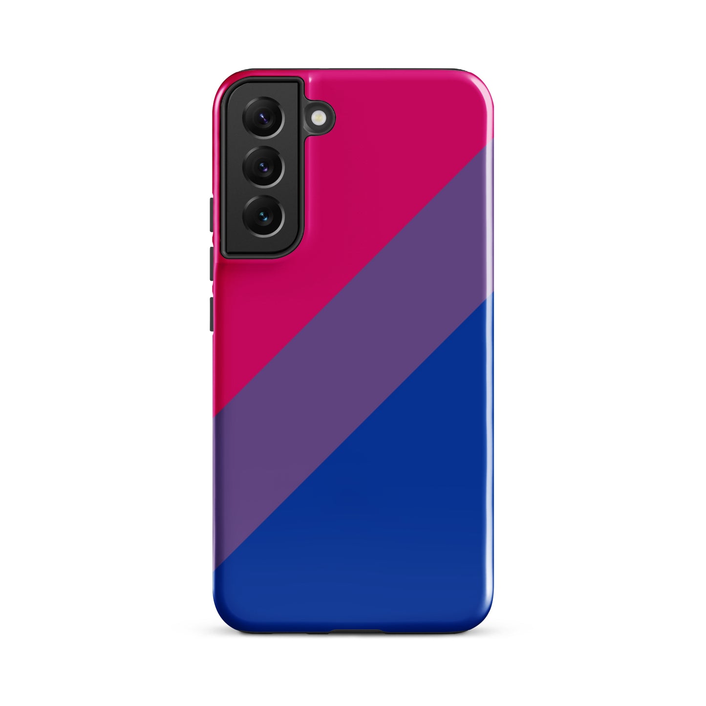 Bisexual Bi Pride Tough Cell Phone Case for Samsung Galaxy Samsung Galaxy S22 Plus Bisexual tough-case-for-samsung-glossy-samsung-galaxy-s22-plus-front-64ceebaa50c37