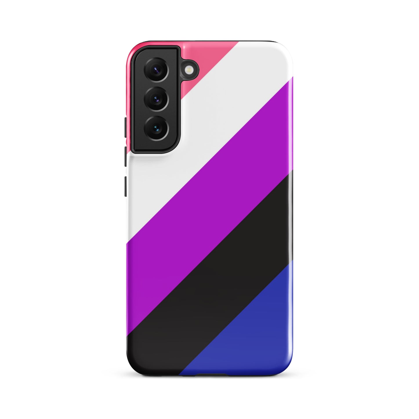 Genderfluid Pride Tough Cell Phone Case for Samsung Galaxy Samsung Galaxy S22 Plus Genderfluid tough-case-for-samsung-glossy-samsung-galaxy-s22-plus-front-64ceec6f476fd