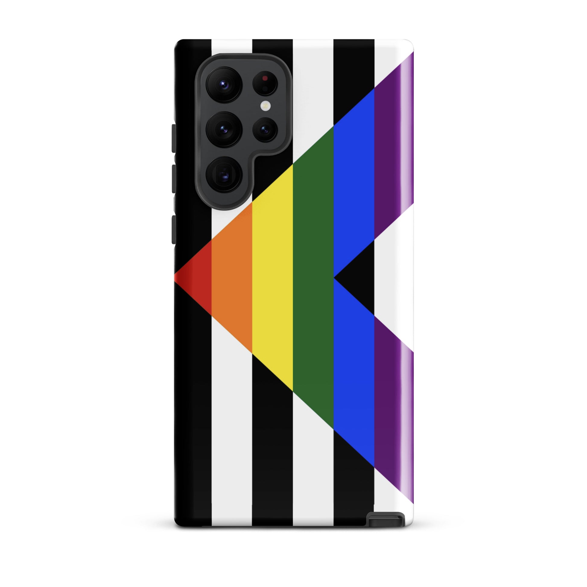 Straight Ally Pride Flag Tough Cell Phone Case for Samsung Galaxy Samsung Galaxy S22 Ultra Straight Ally tough-case-for-samsung-glossy-samsung-galaxy-s22-ultra-front-64cef0a801138