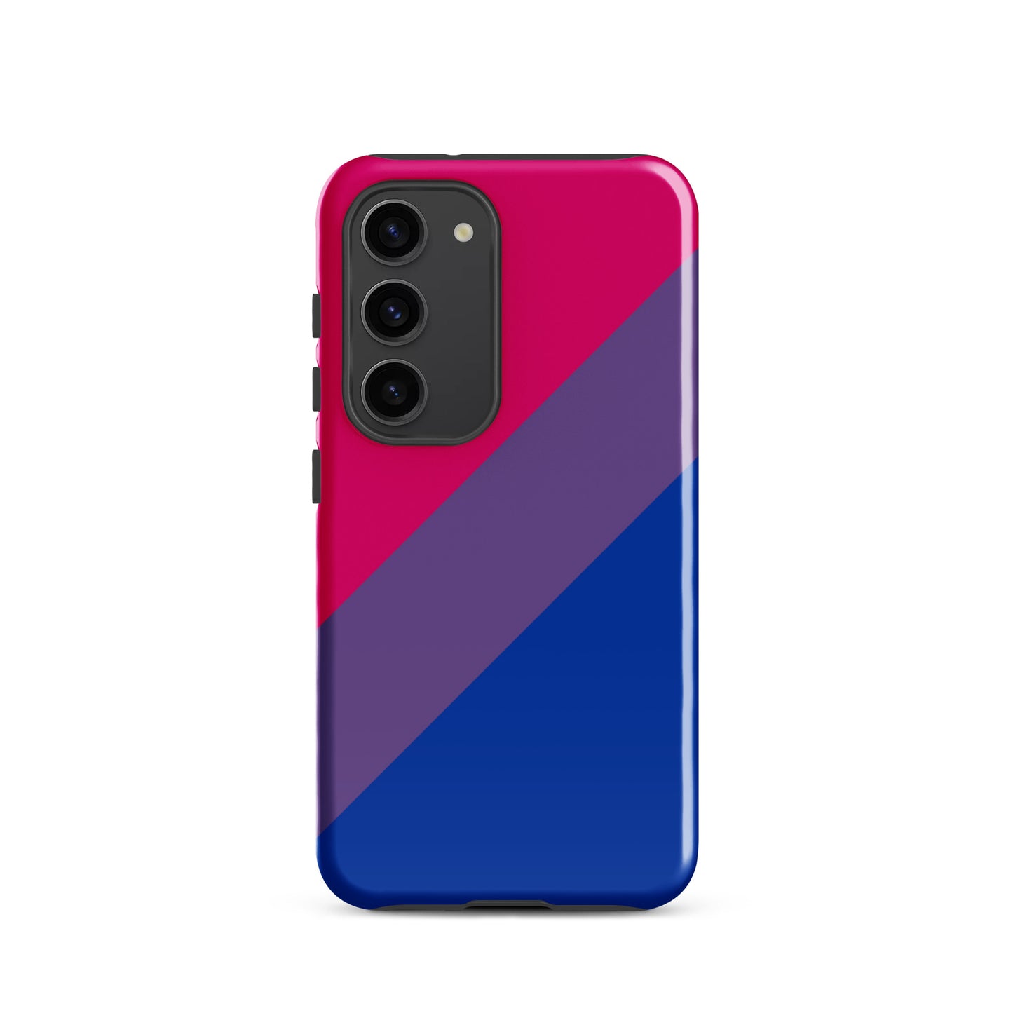 Bisexual Bi Pride Tough Cell Phone Case for Samsung Galaxy Samsung Galaxy S23 Bisexual tough-case-for-samsung-glossy-samsung-galaxy-s23-front-64ceebaa4fd55