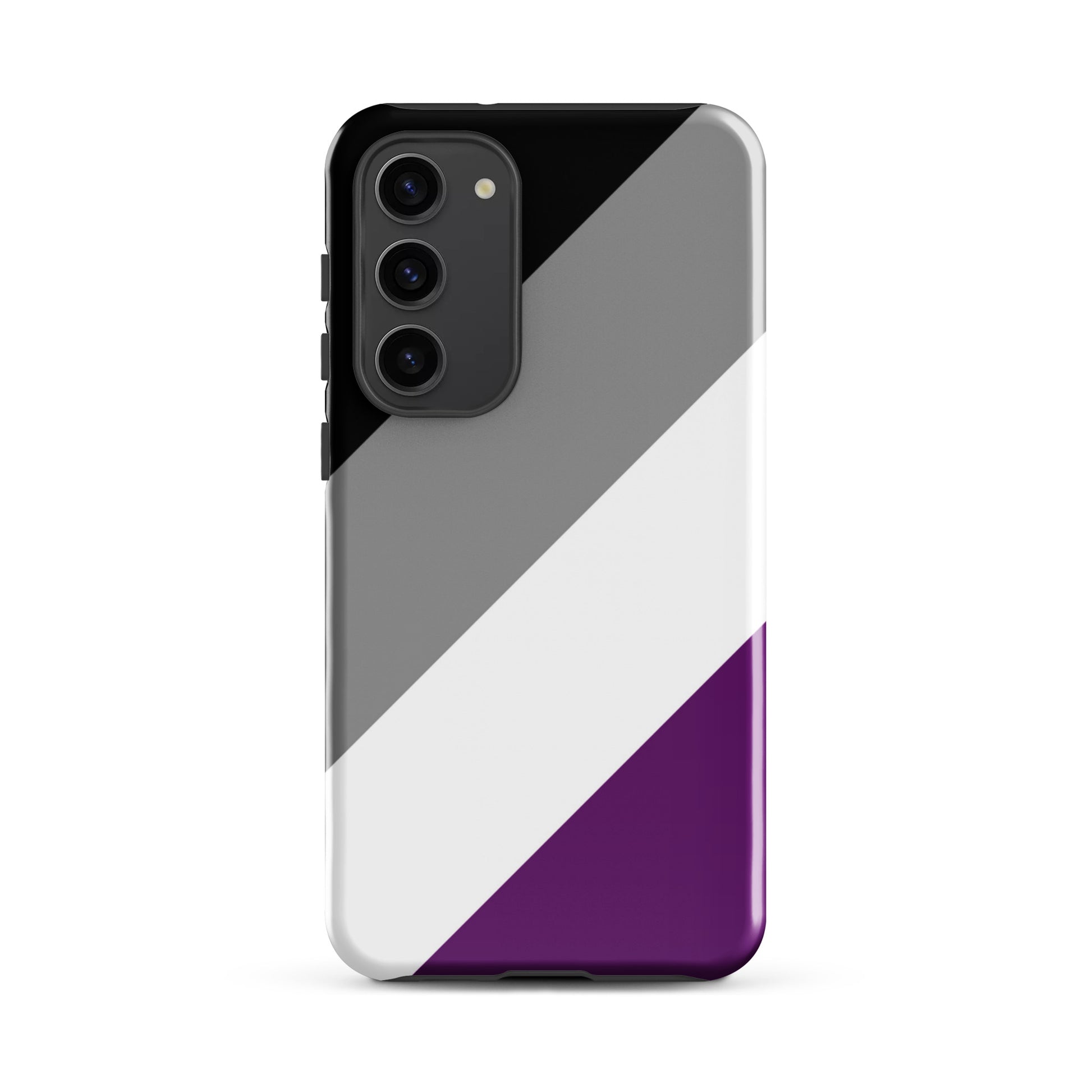 Asexual Ace Pride Tough Cell Phone Case for Samsung Galaxy Samsung Galaxy S23 Plus Asexual tough-case-for-samsung-glossy-samsung-galaxy-s23-plus-front-64cee7edd11c8