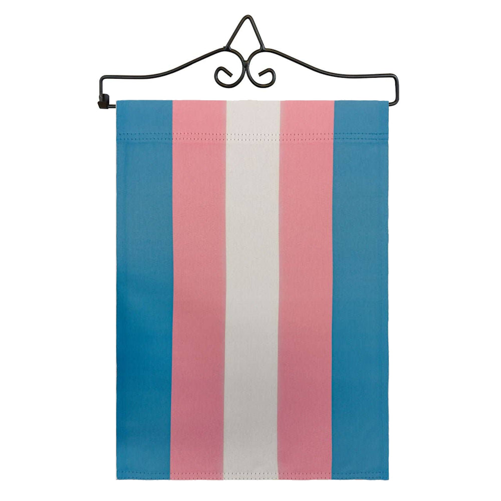 Transgender Trans Pride Garden Flag 12x18in Transgender Flag with Wall Hanger trans-pride-garden-flag-12x18in-with-wall-hanger