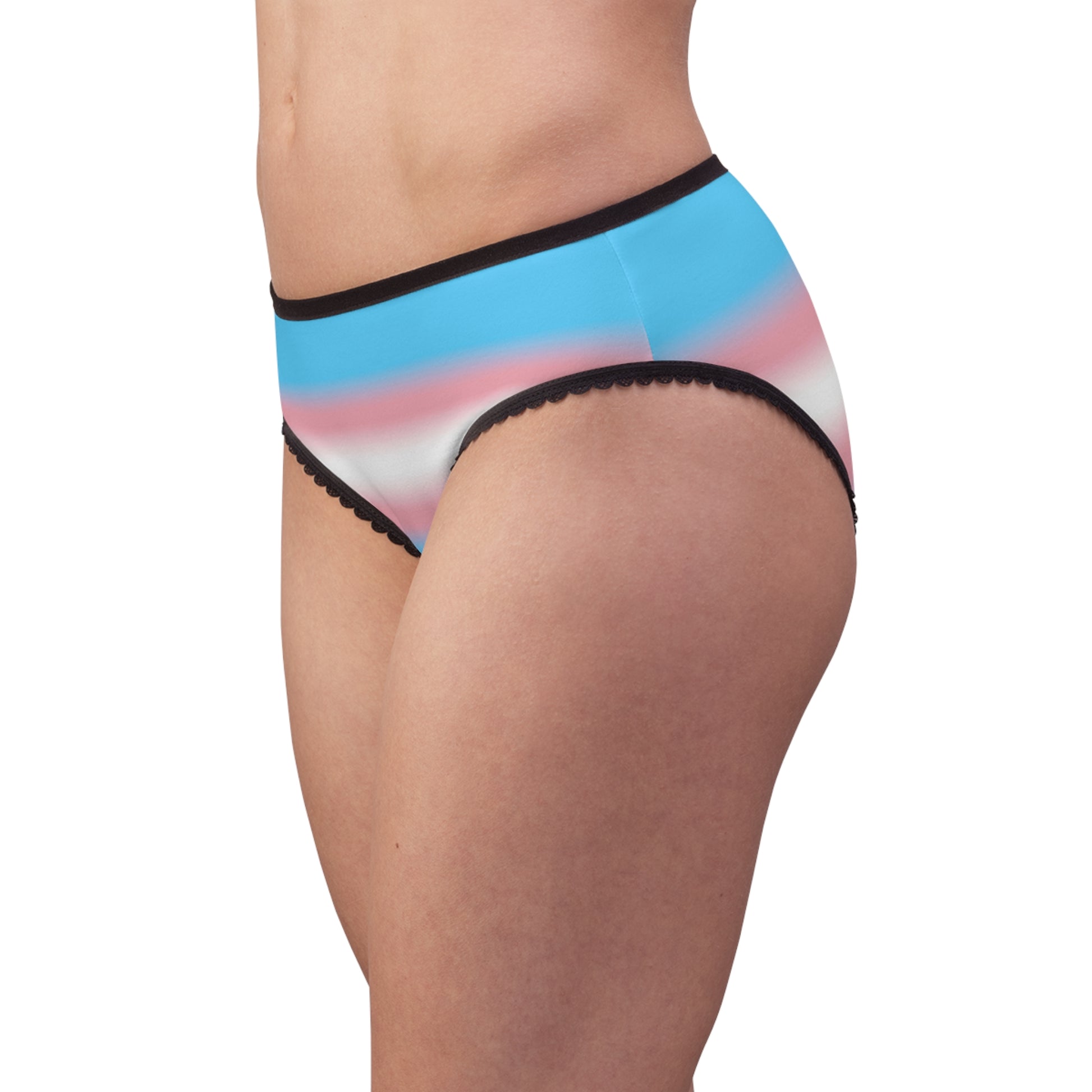 Transgender Pride Women's Bikini Briefs Panties transgender-pride-womens-bikini-briefs-panties-model-side