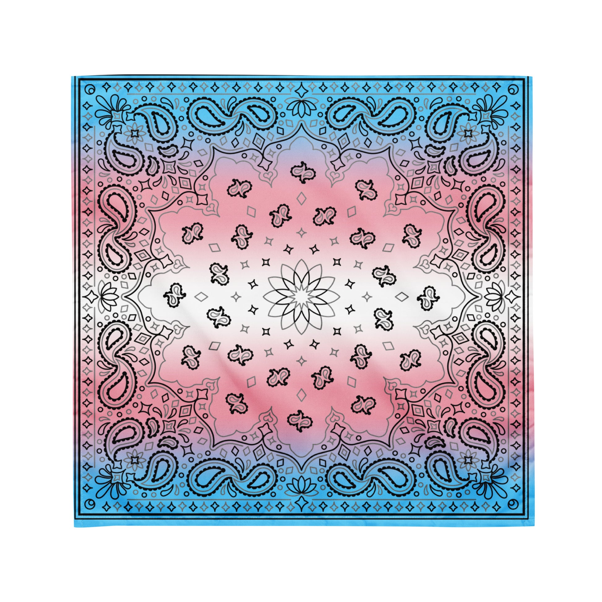 Transgender Trans Pride Paisley Bandana Hanky Code M Transgender transgender-trans-pride-bandana-medium