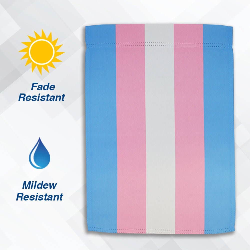 Transgender Trans Pride Garden Flag 12x18in transgender-trans-pride-garden-flag-12x18in-details
