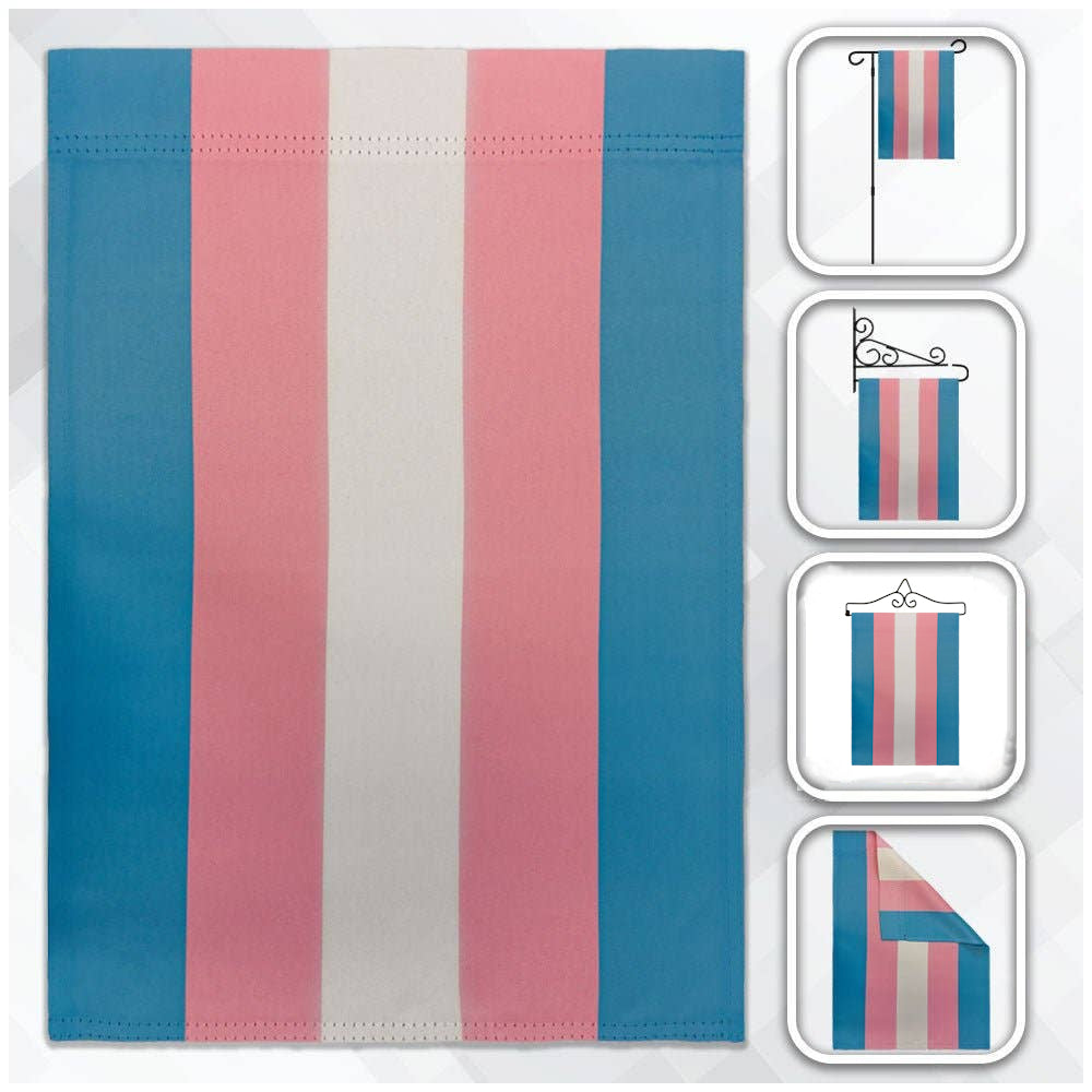 Transgender Trans Pride Garden Flag 12x18in transgender-trans-pride-garden-flag-12x18in