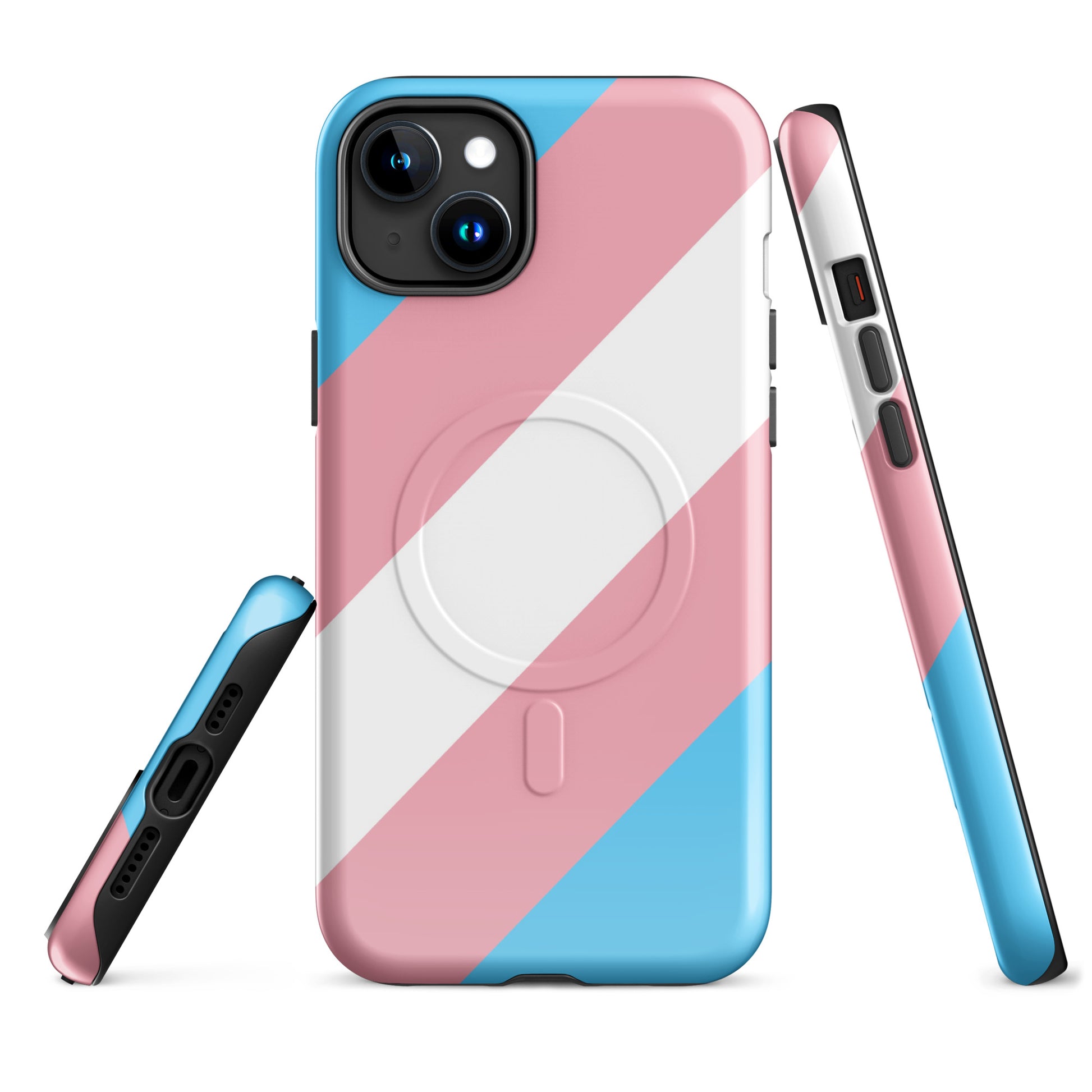 Transgender Trans Pride MagSafe® Tough Phone Case for Apple iPhone® iPhone 15 Plus Transgender transgender-trans-pride-magsafe-tough-phone-case-for-apple-iphone-15-plus-front