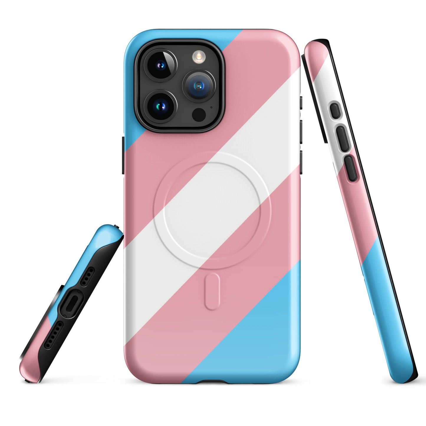 Transgender Trans Pride MagSafe® Tough Phone Case for Apple iPhone® iPhone 15 Pro Max Transgender transgender-trans-pride-magsafe-tough-phone-case-for-apple-iphone-15-pro-max-front